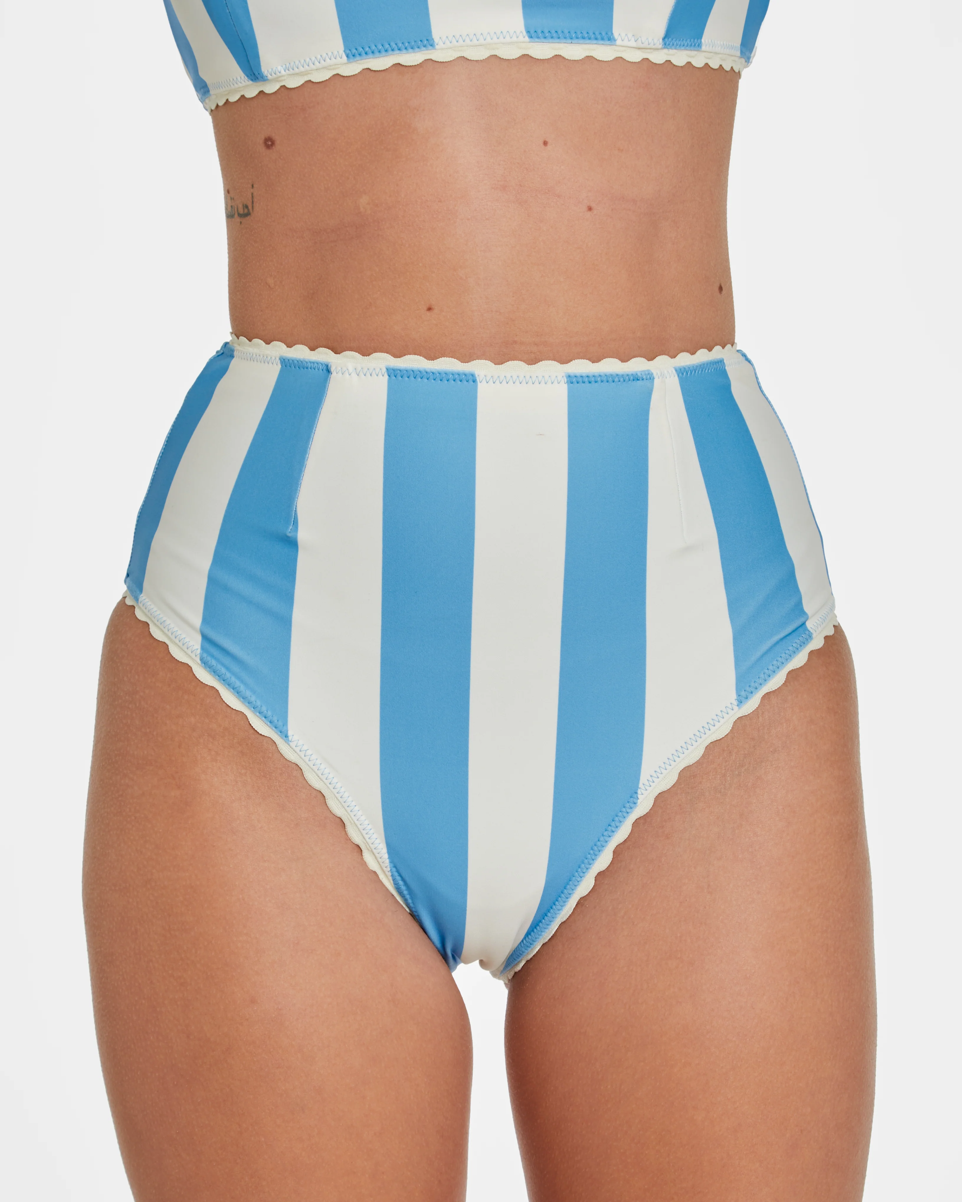 Cabana Stripe Bikini (Blue Poppy) - Image 5