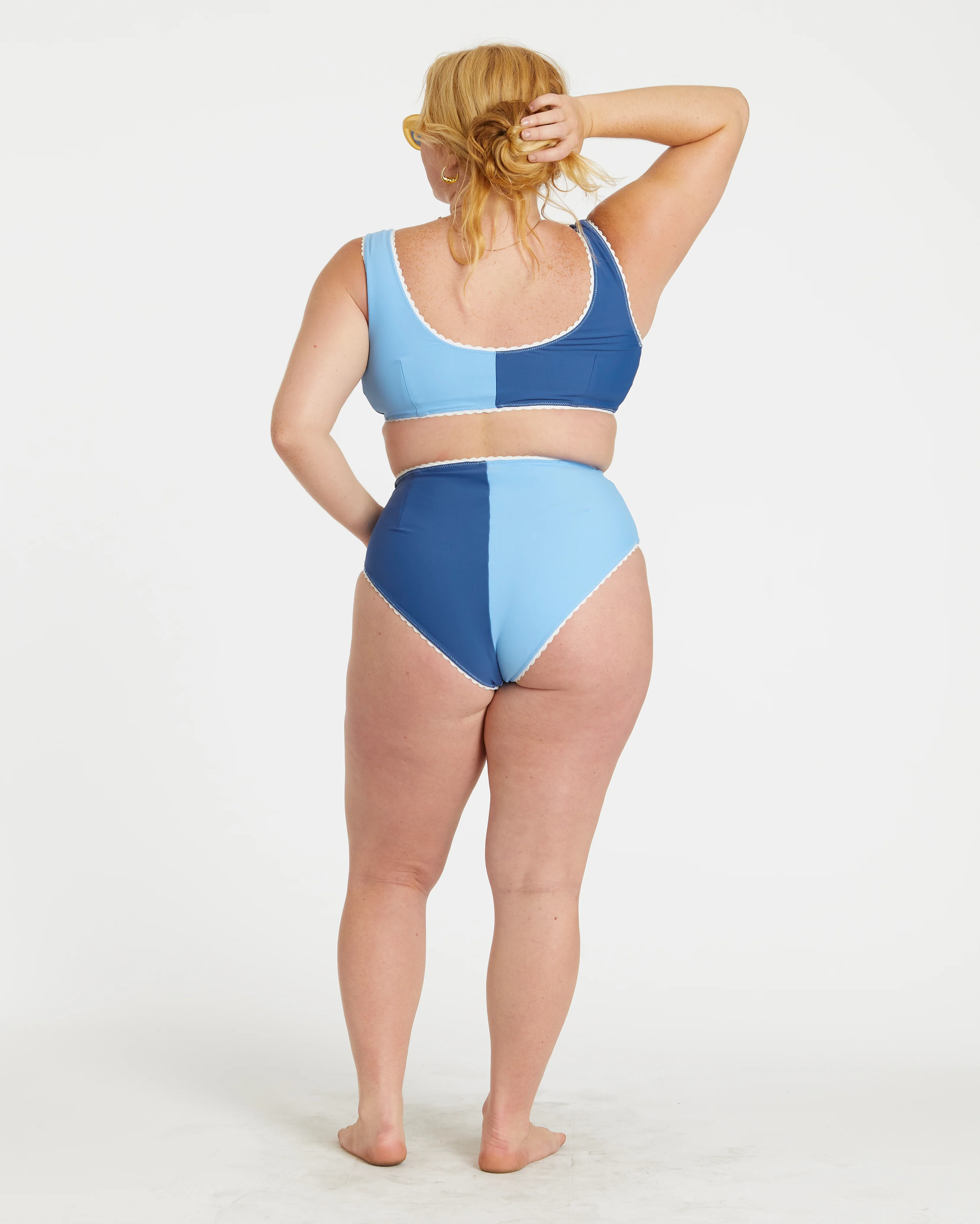 Two-Tone Bikini (Blue Poppy/Navy) - Image 3