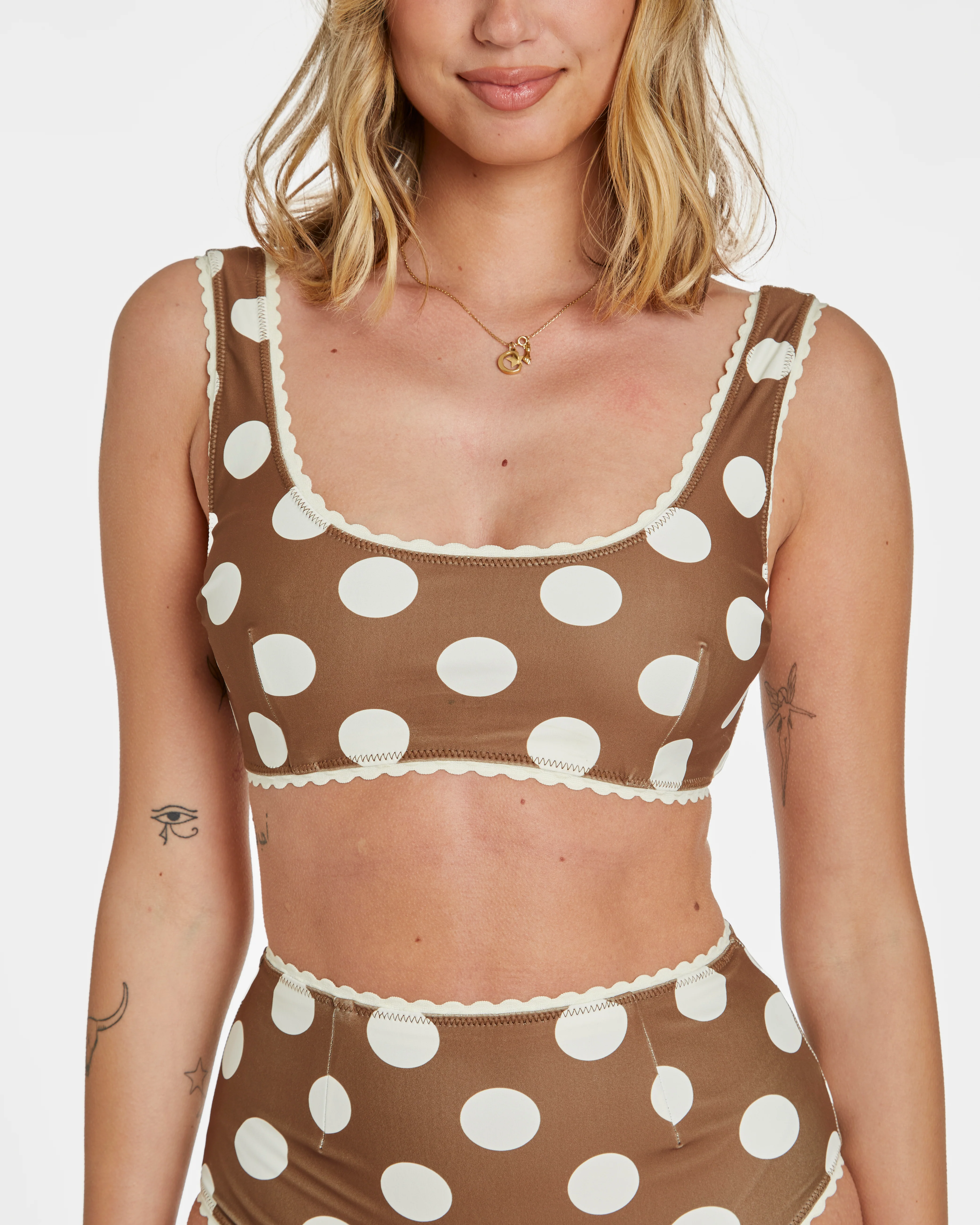 Polka Dot Bikini (Brown) - Image 4