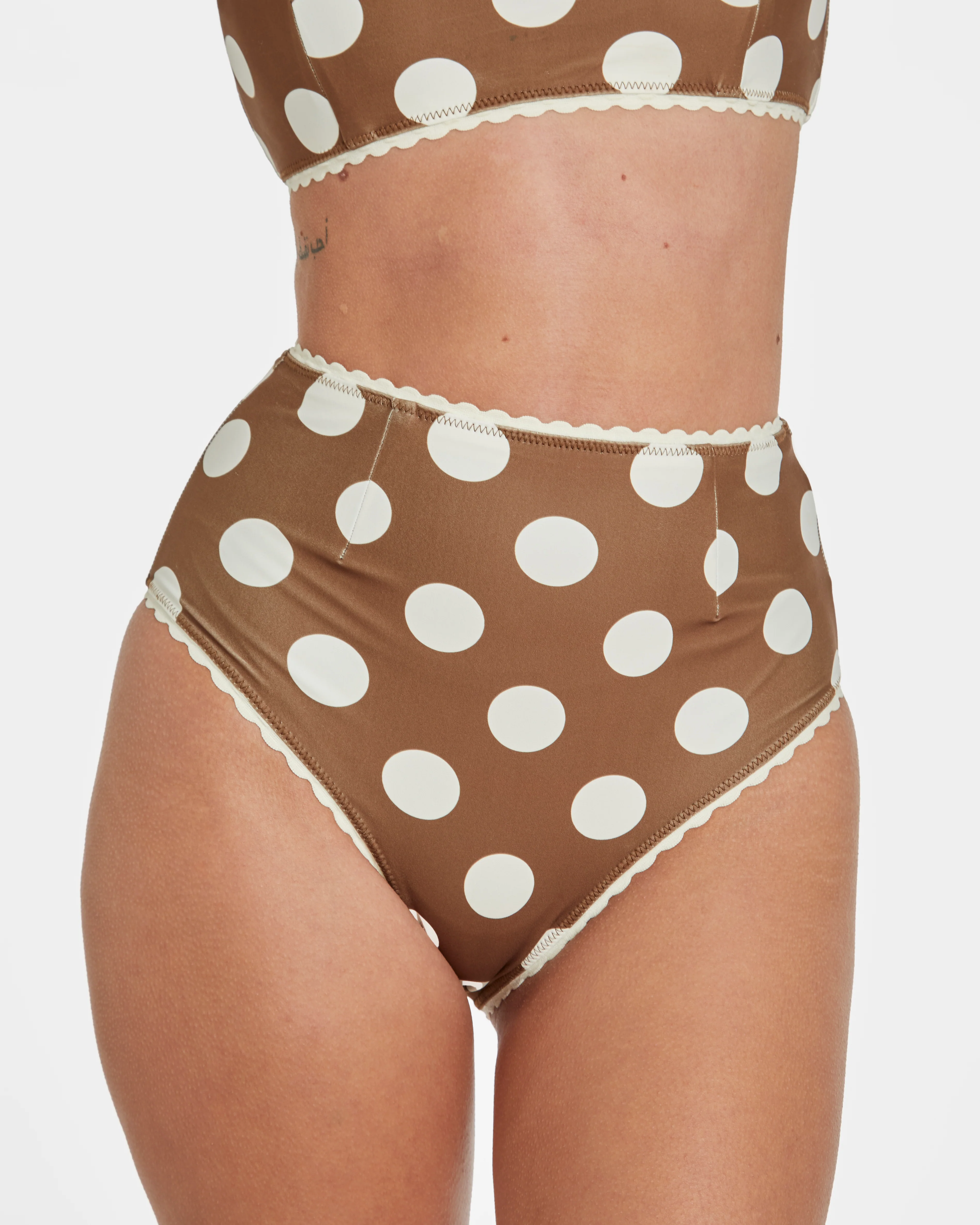Polka Dot Bikini (Brown) - Image 5