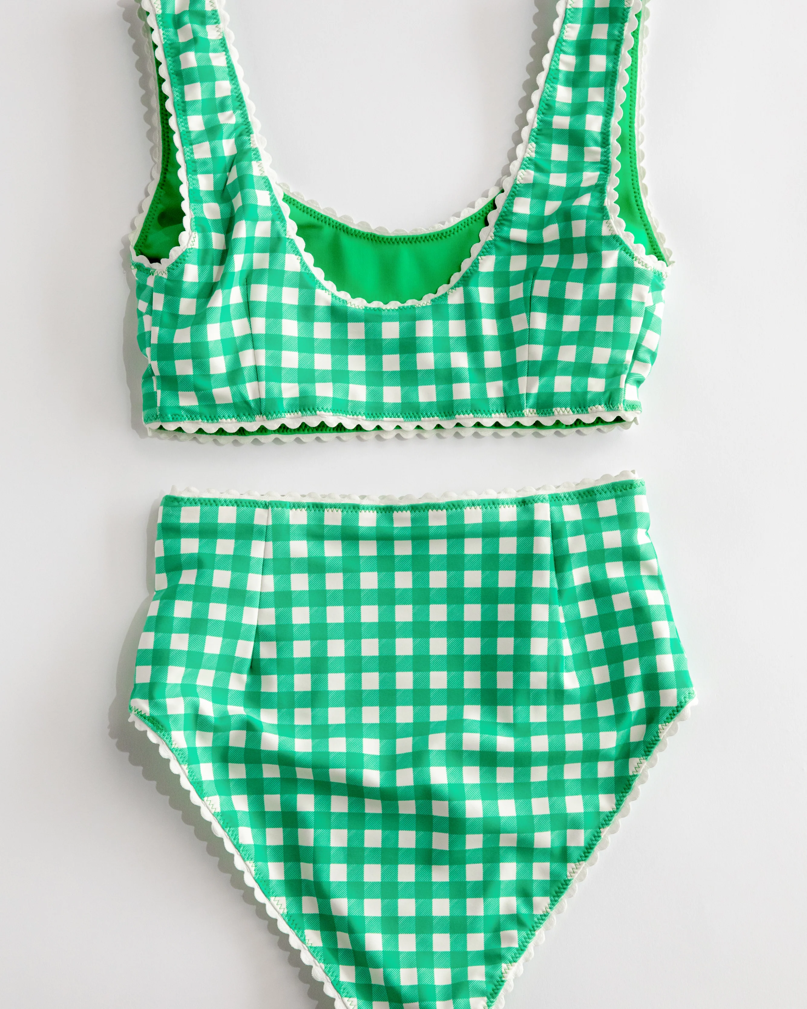 Gingham Bikini (Green) - Image 10