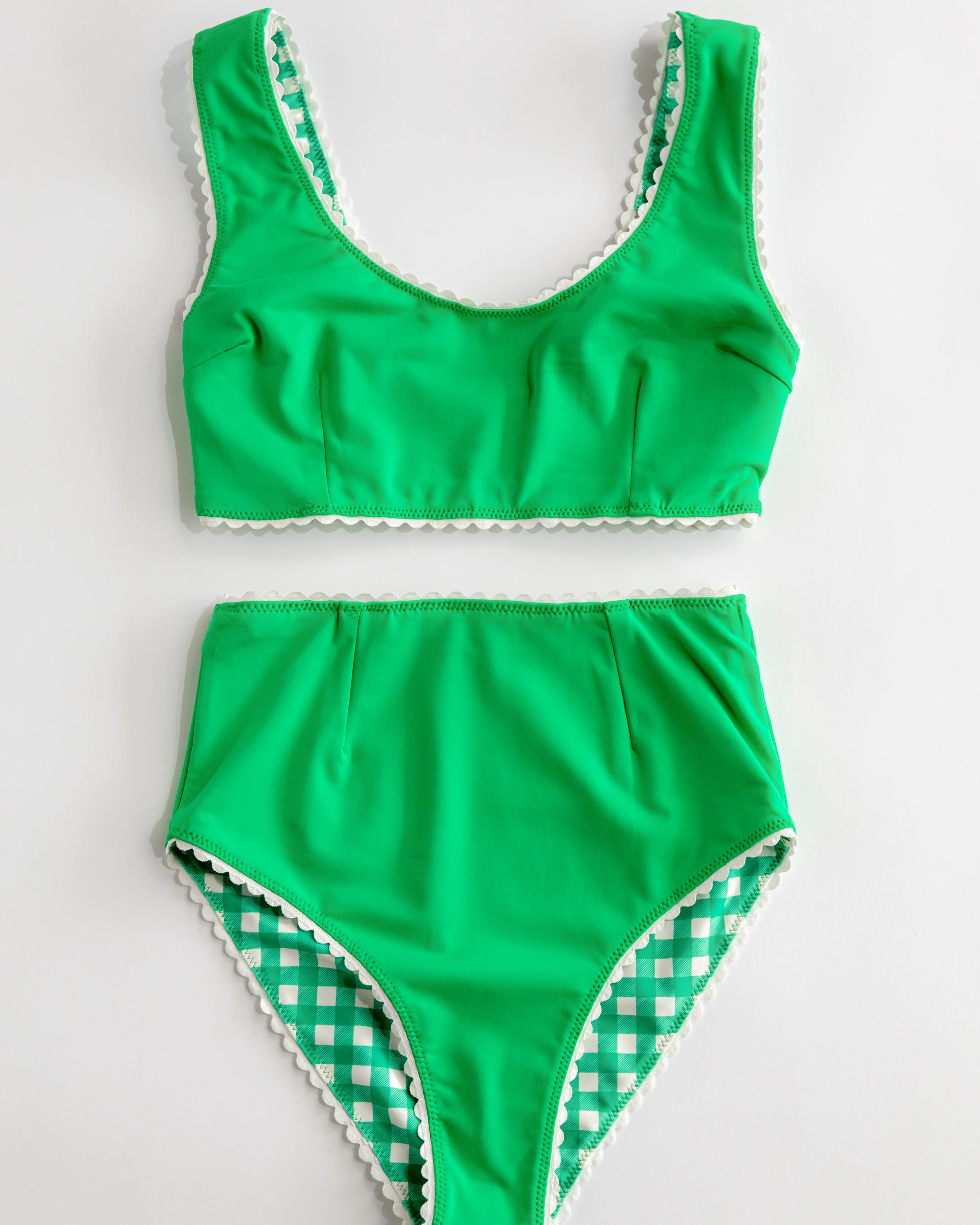Gingham Bikini (Green) - Image 11