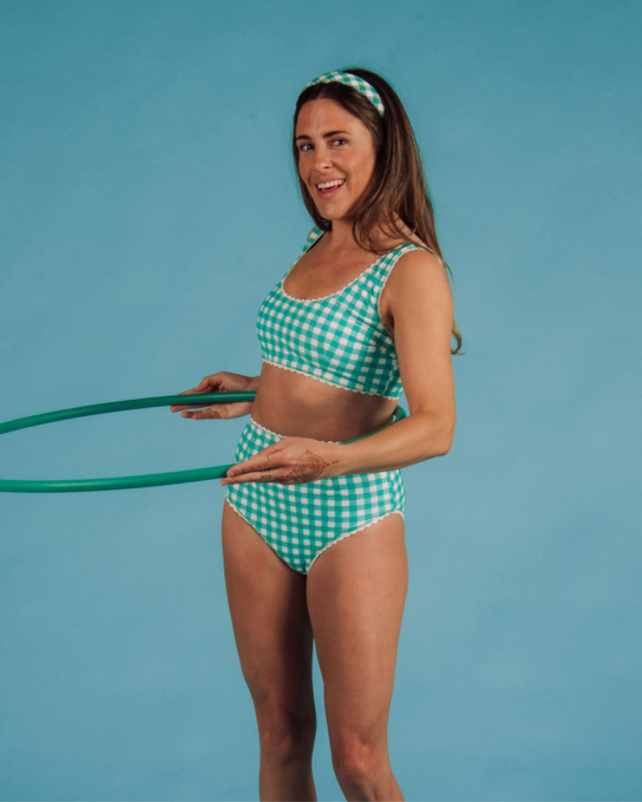 Gingham Bikini (Green) - Image 14
