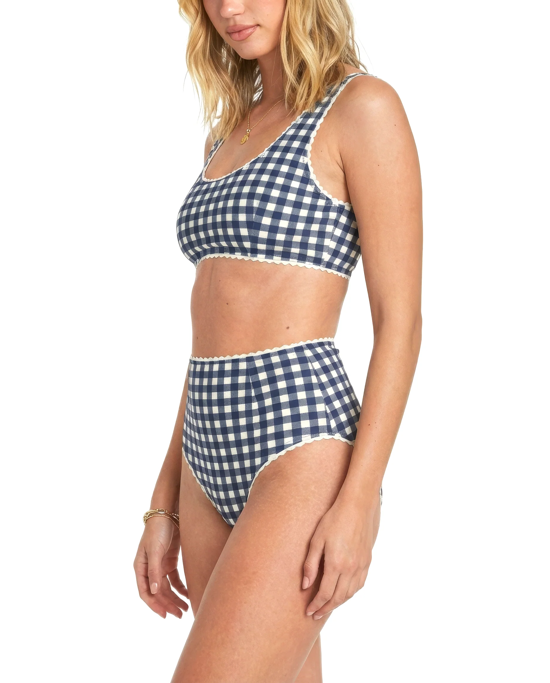 Gingham Bikini (Navy) - Image 4