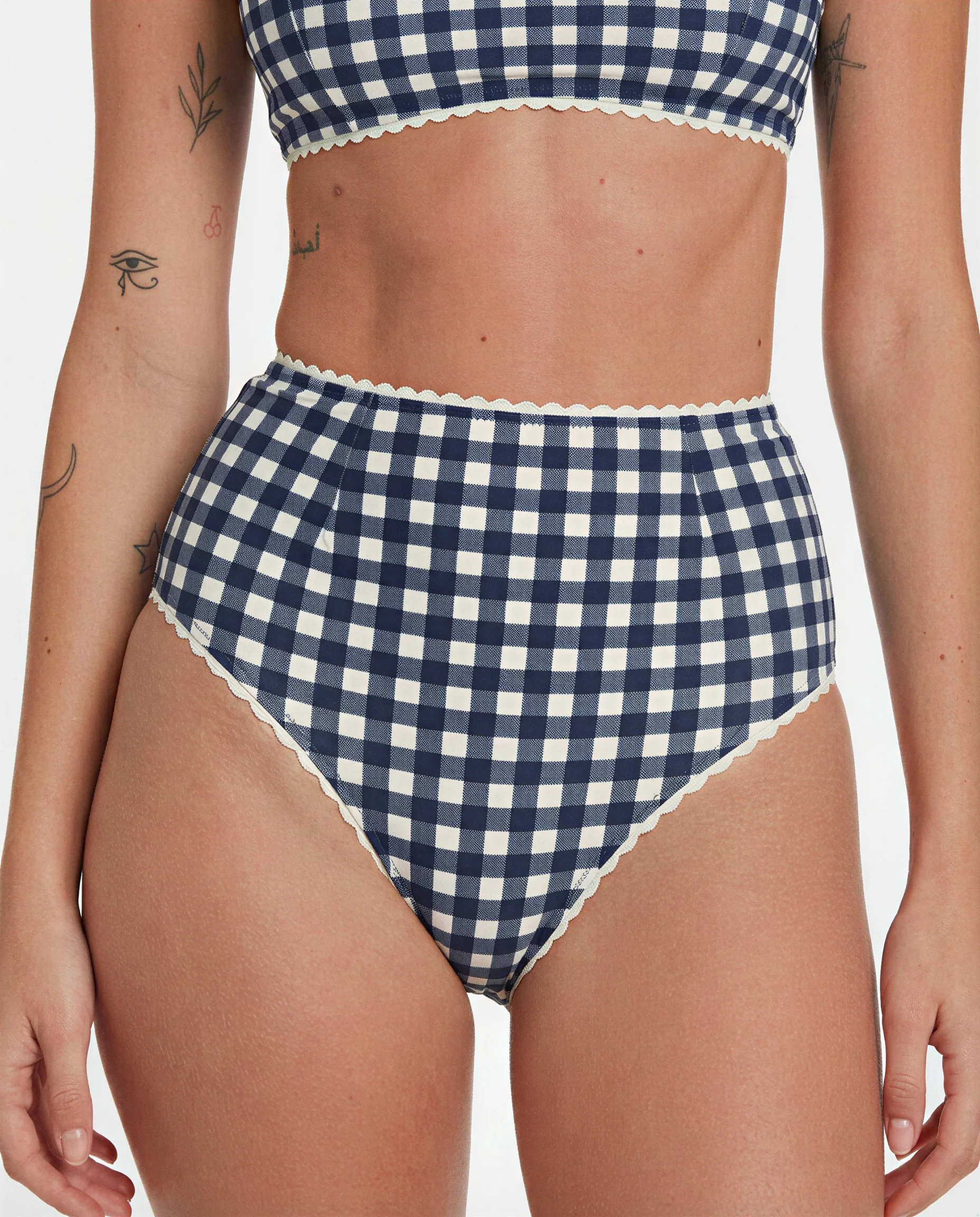 Gingham Bikini (Navy) - Image 5