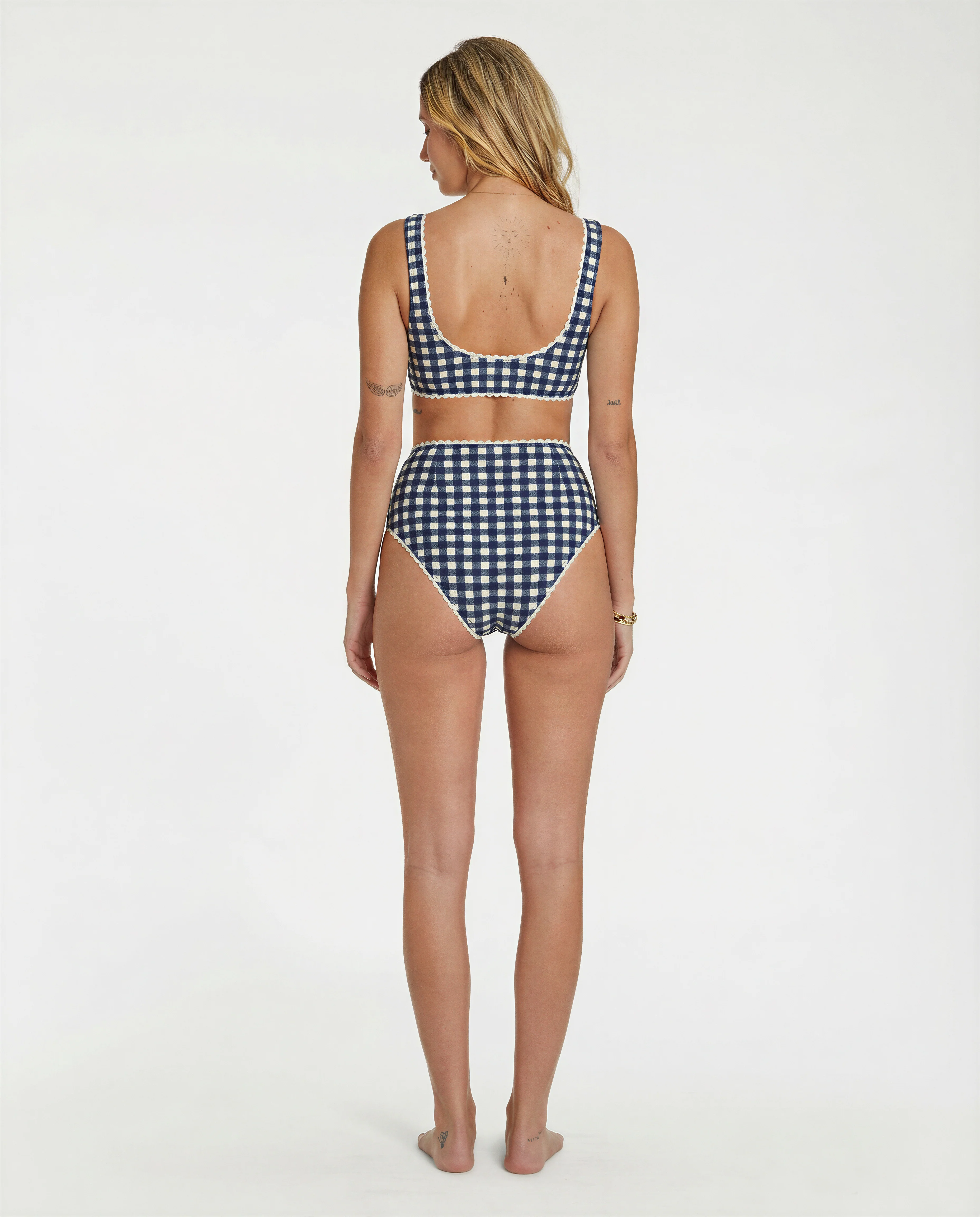 Gingham Bikini (Navy) - Image 8