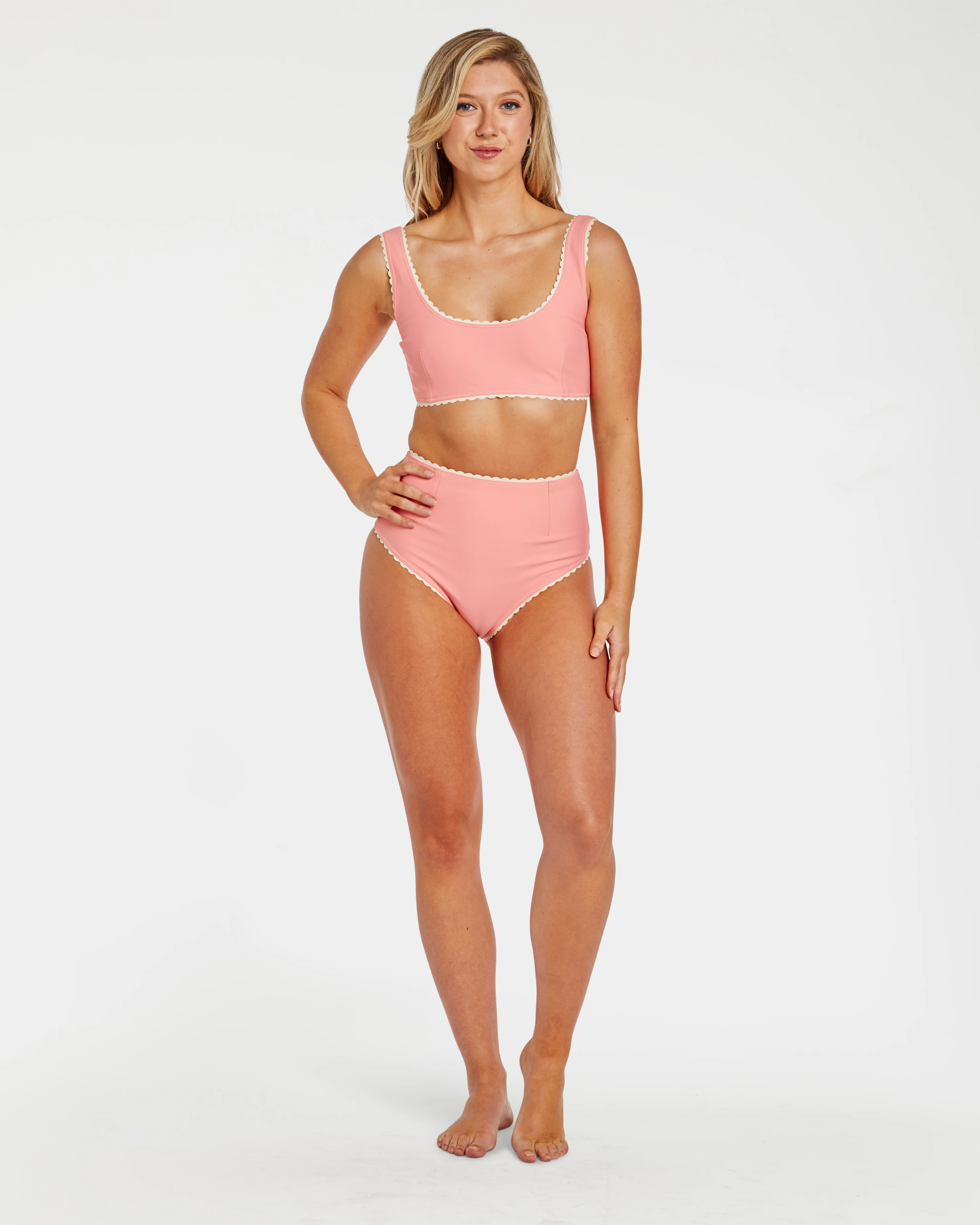 Cabana Stripe Bikini (Pink) - Image 13
