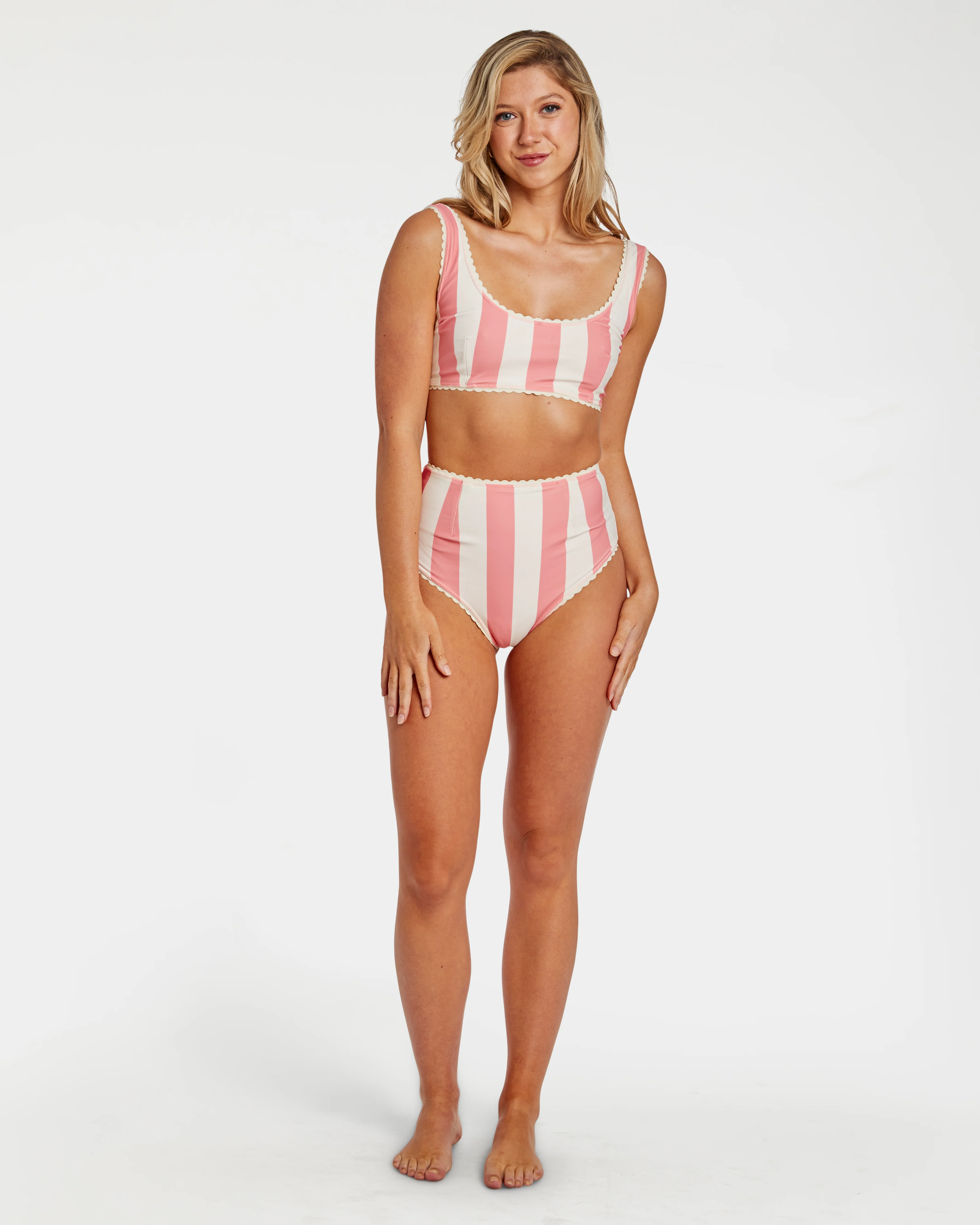 Cabana Stripe Bikini (Pink) - Image 7