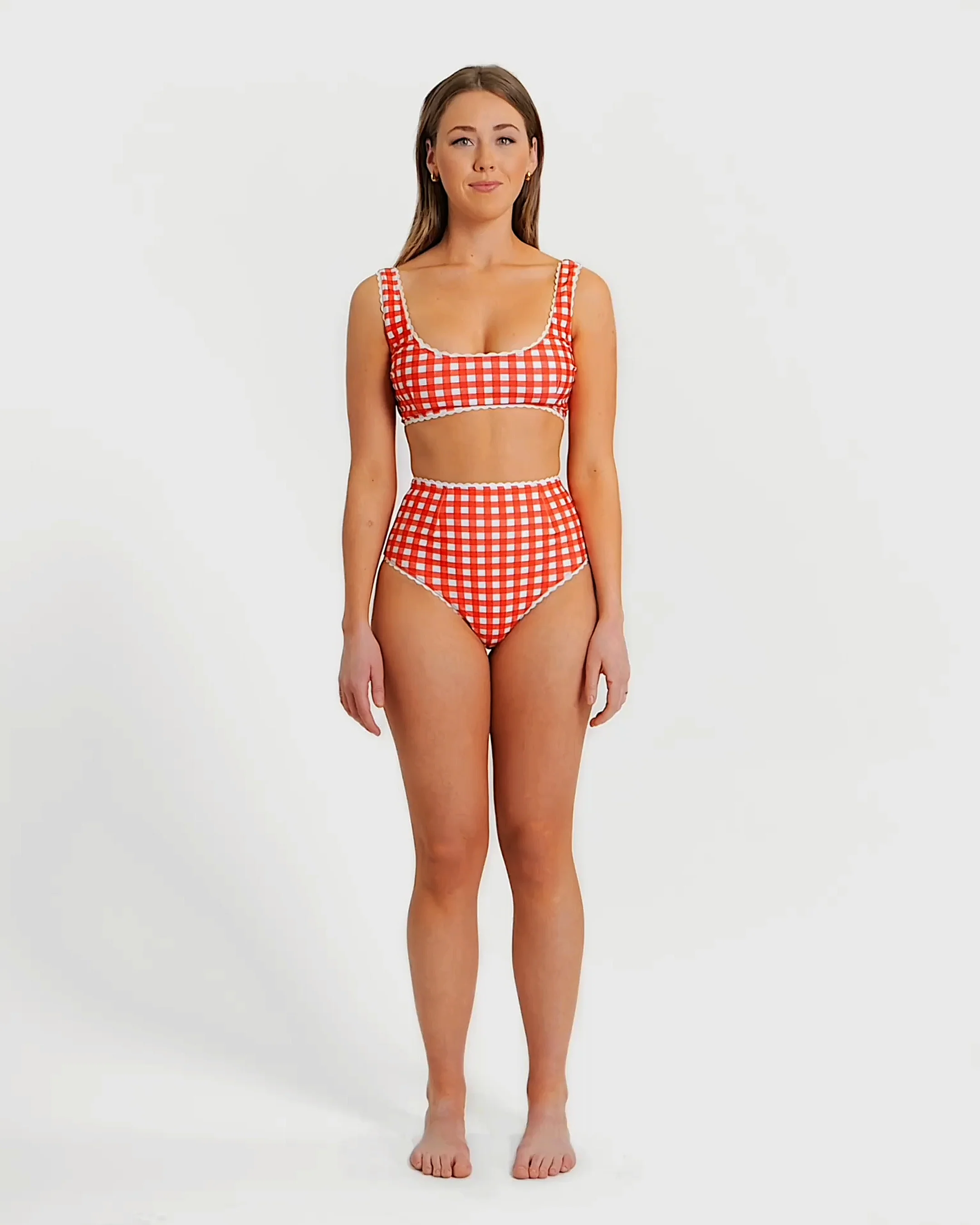 Gingham Bikini (Red) - Image 21