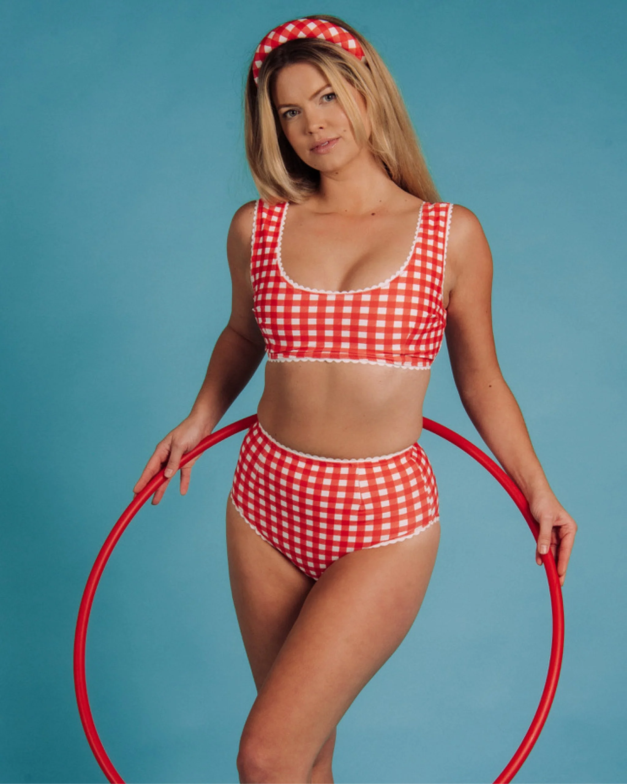 Gingham Bikini (Red) - Image 27
