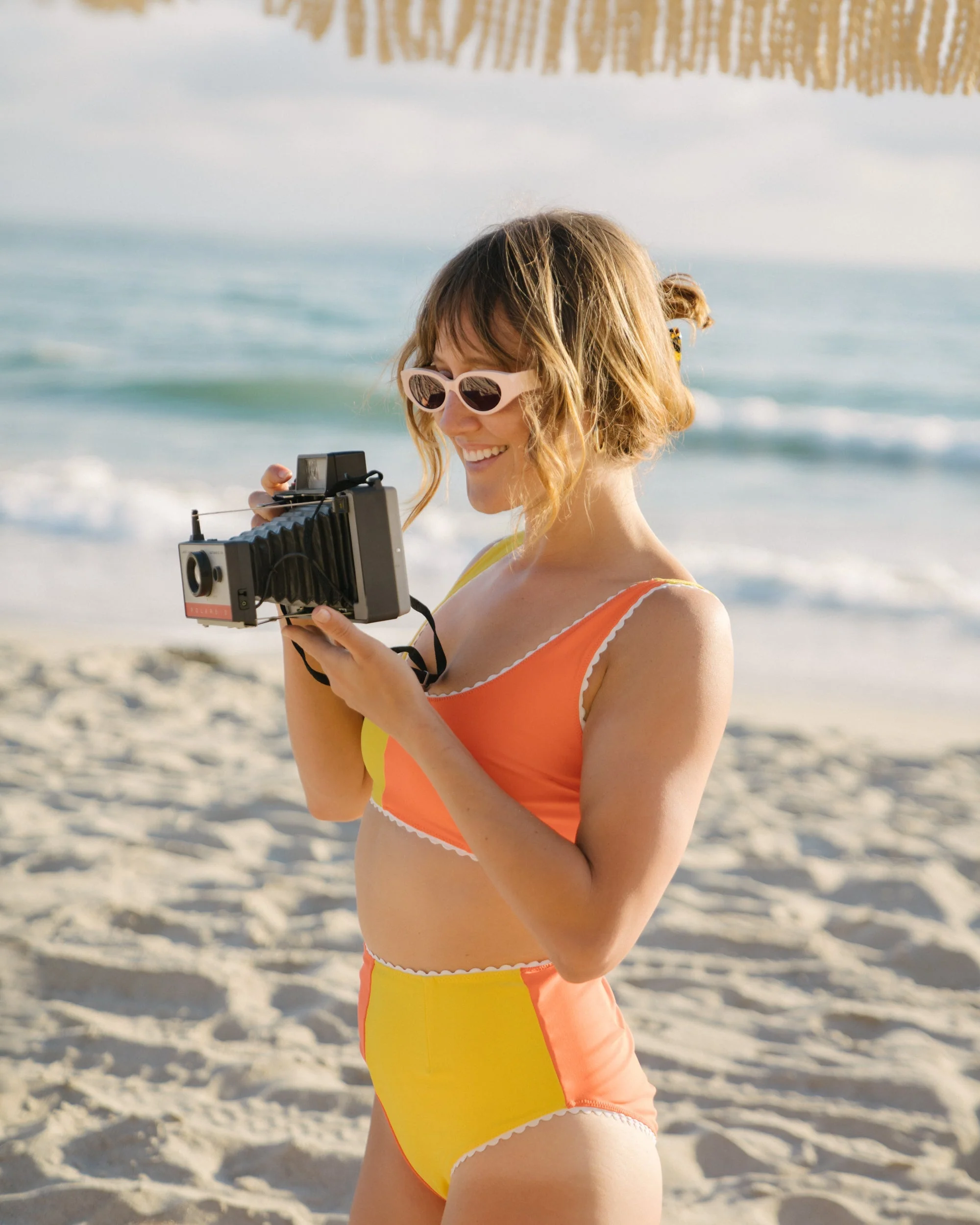 Two-Tone Bikini (Yellow/Orange) - Image 12