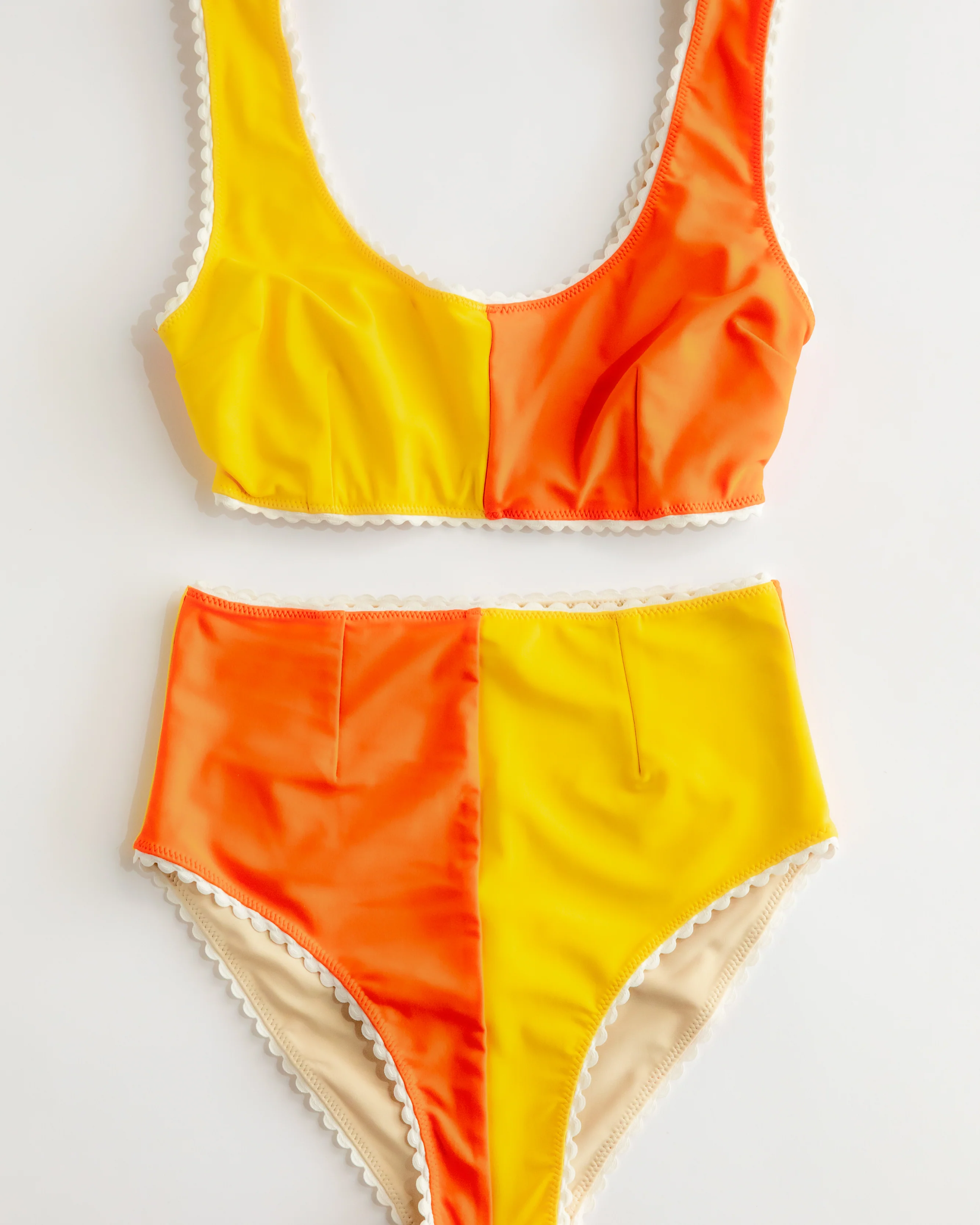 Two-Tone Bikini (Yellow/Orange) - Image 7