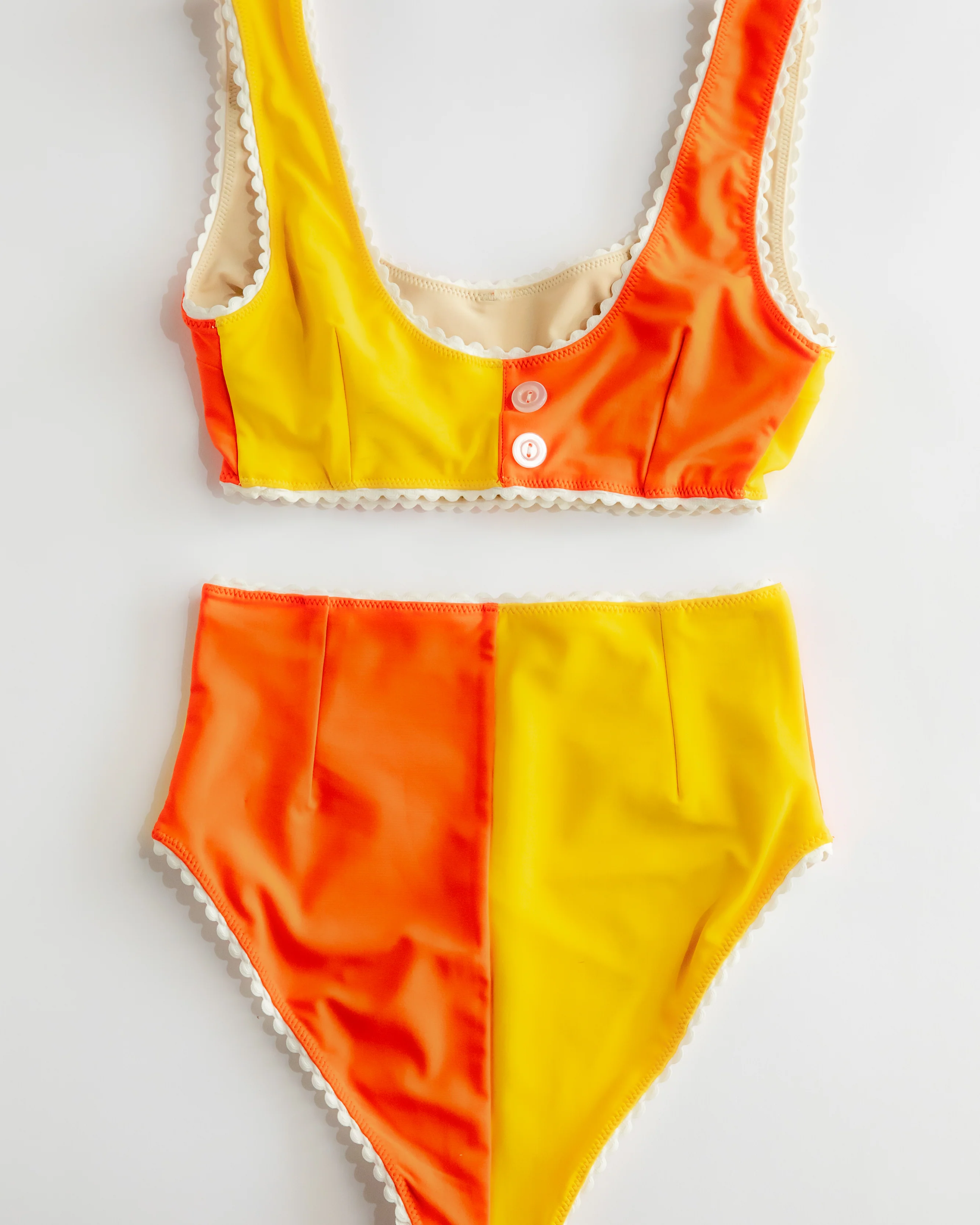 Two-Tone Bikini (Yellow/Orange) - Image 9