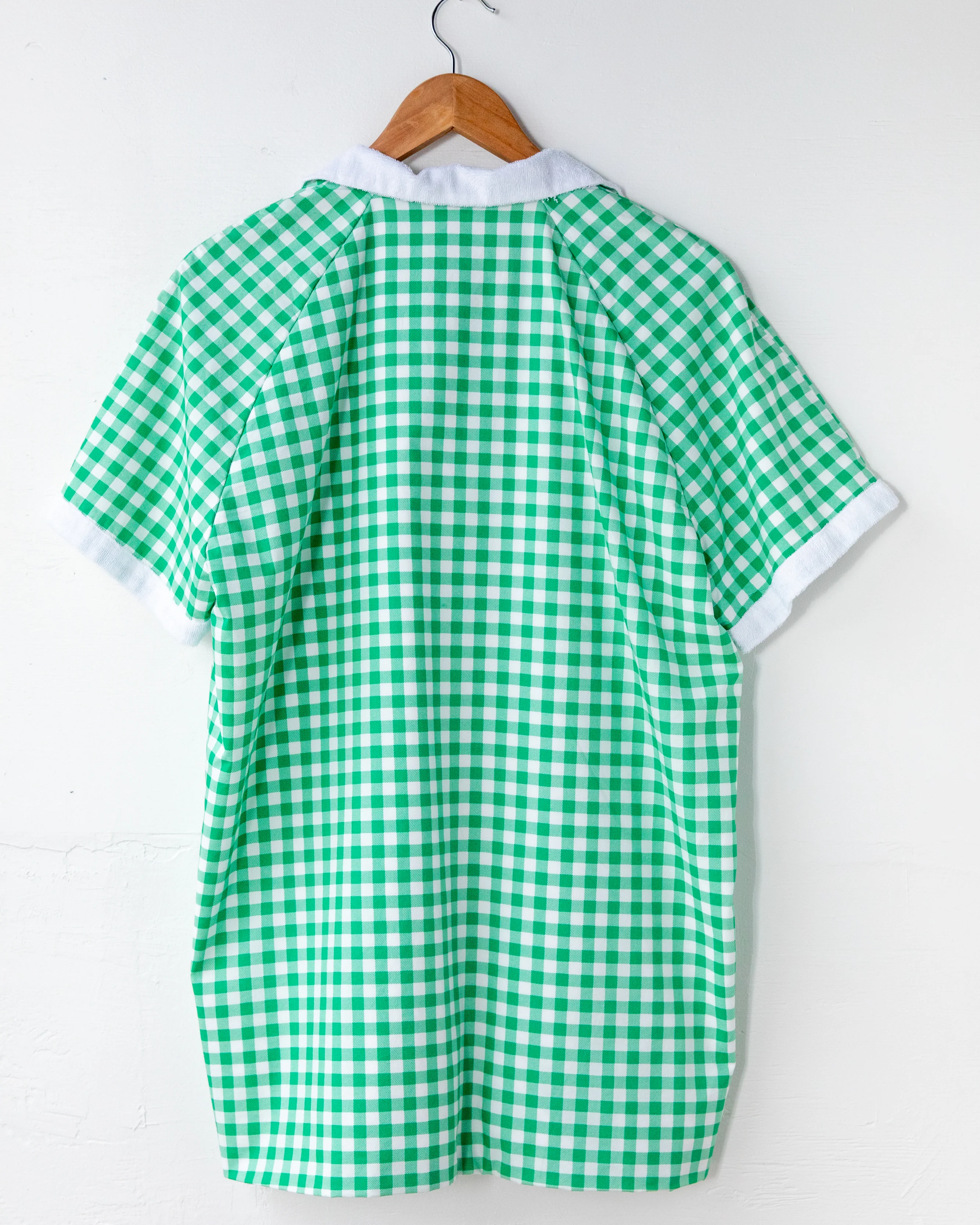Gingham Cabana Shirt (Green) - Image 7
