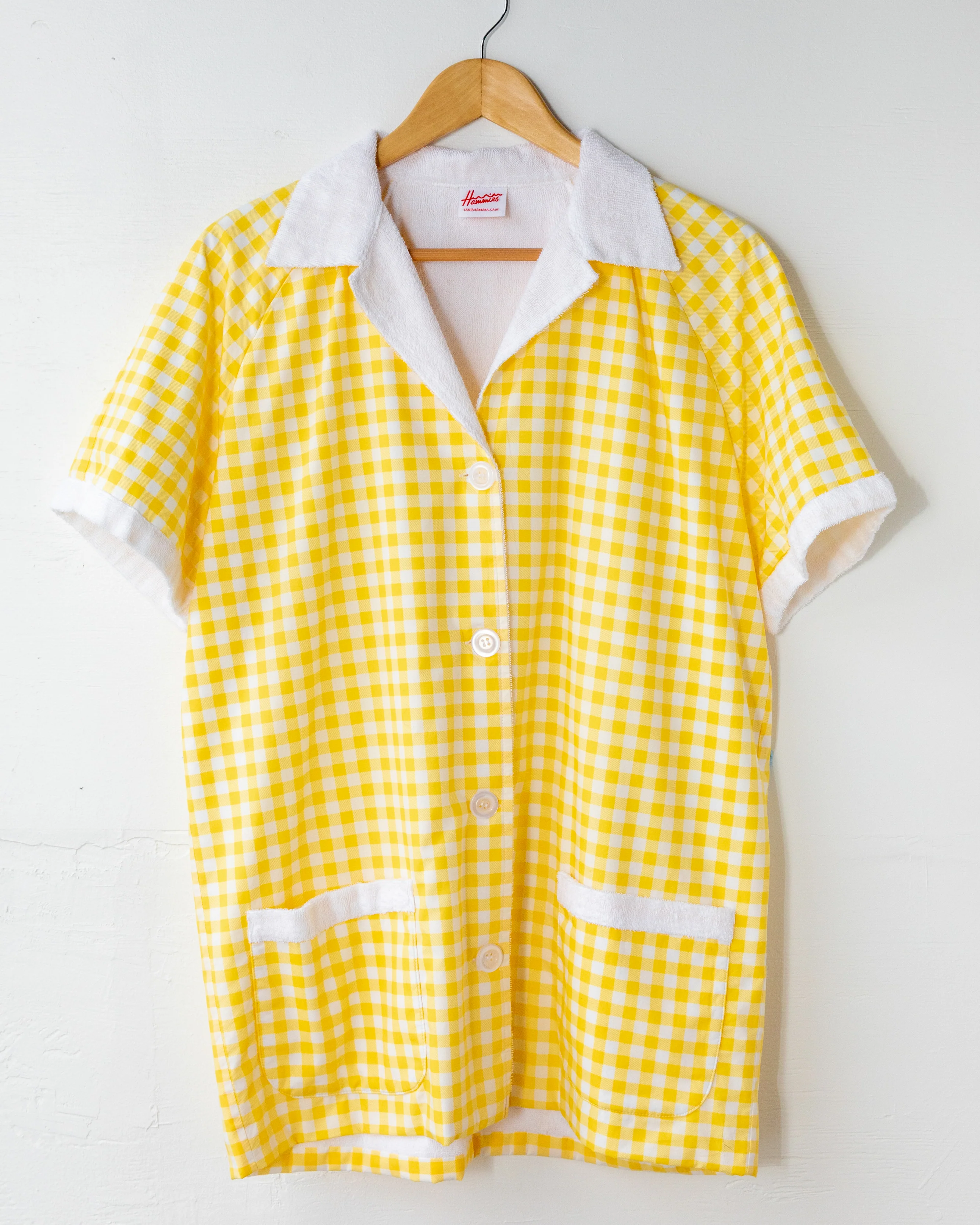 Gingham Cabana Shirt (Yellow) - Image 6