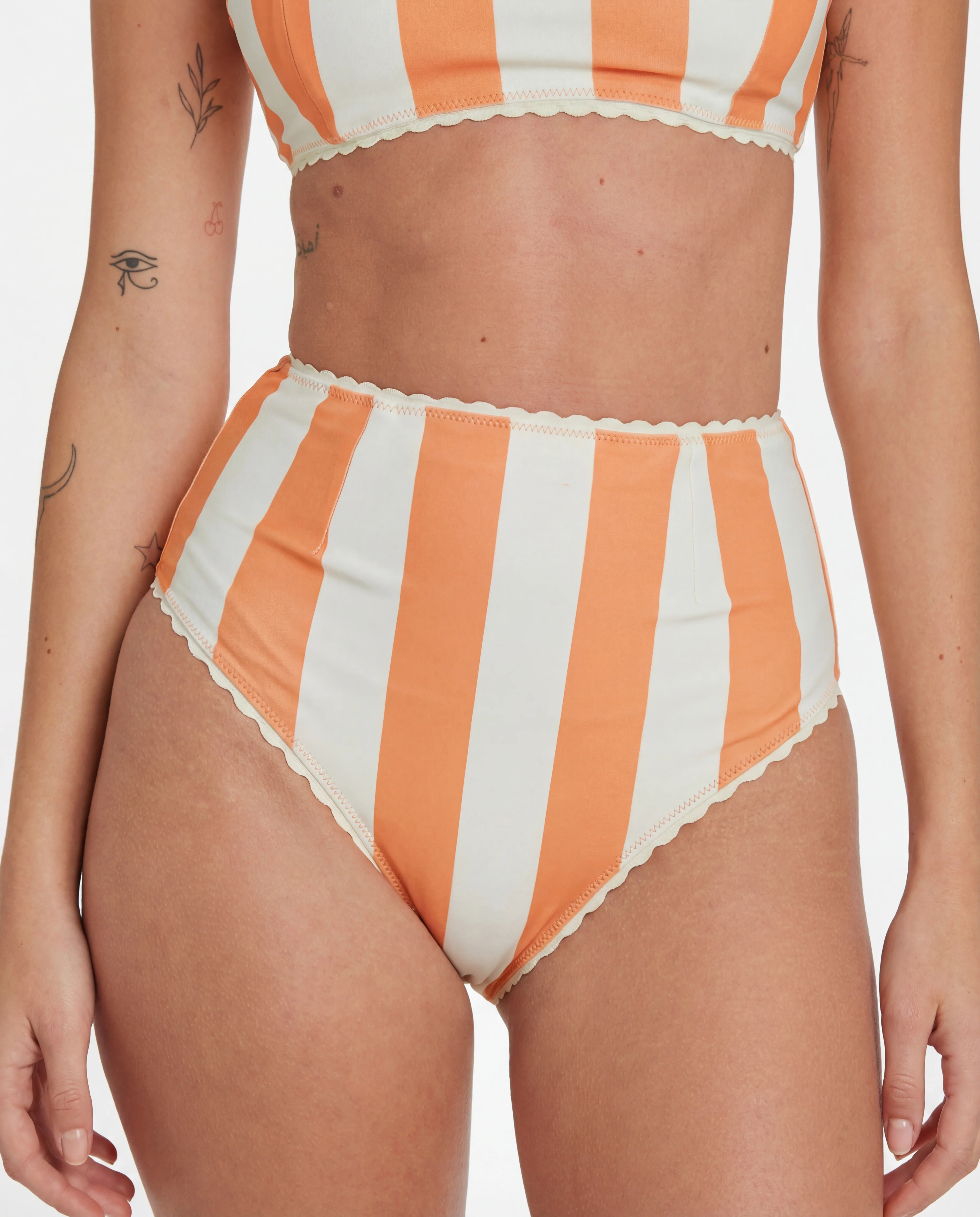 Cabana Stripe Bikini (Orange Poppy) - Image 3