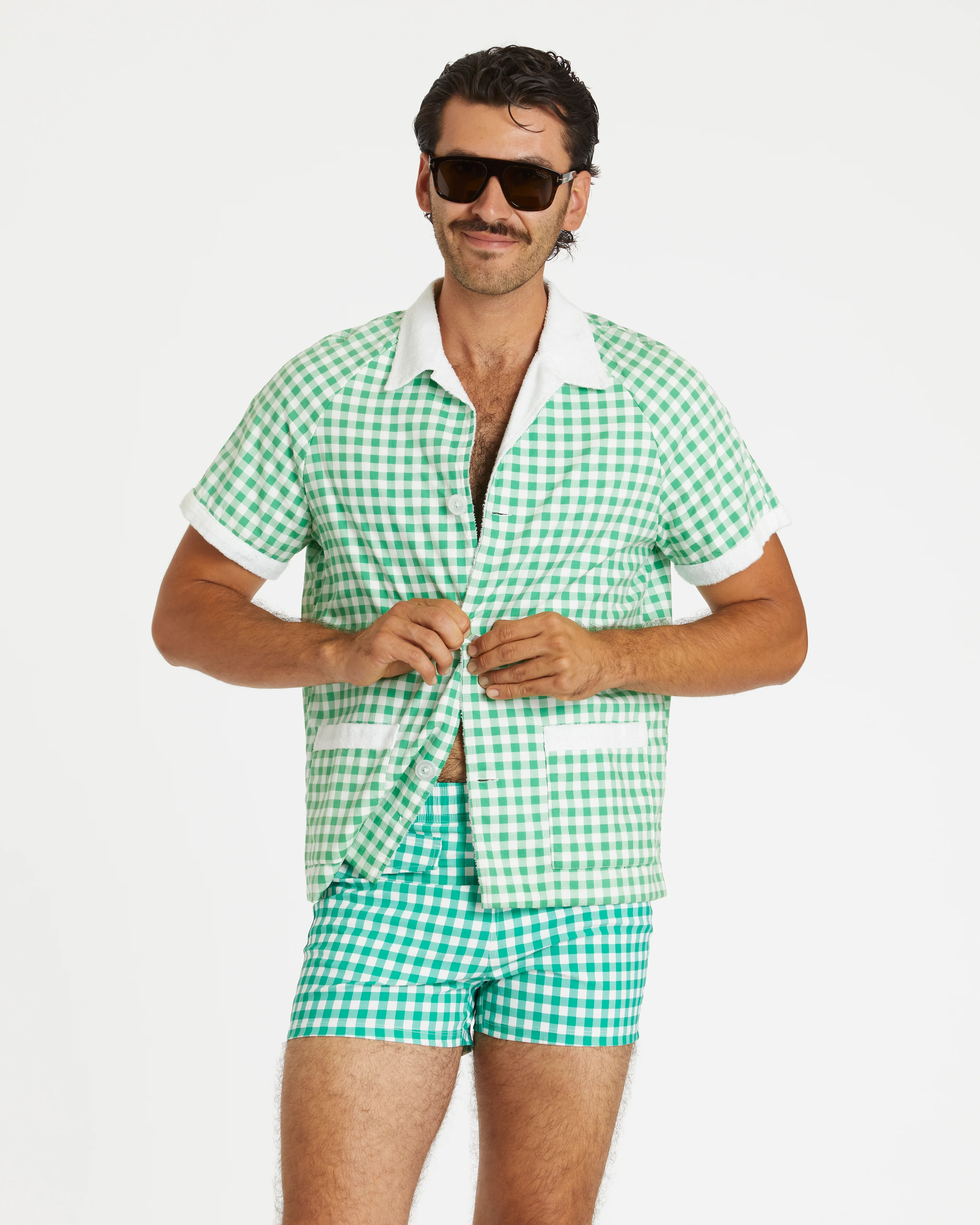 Gingham Cabana Trunk (Green) - Image 4