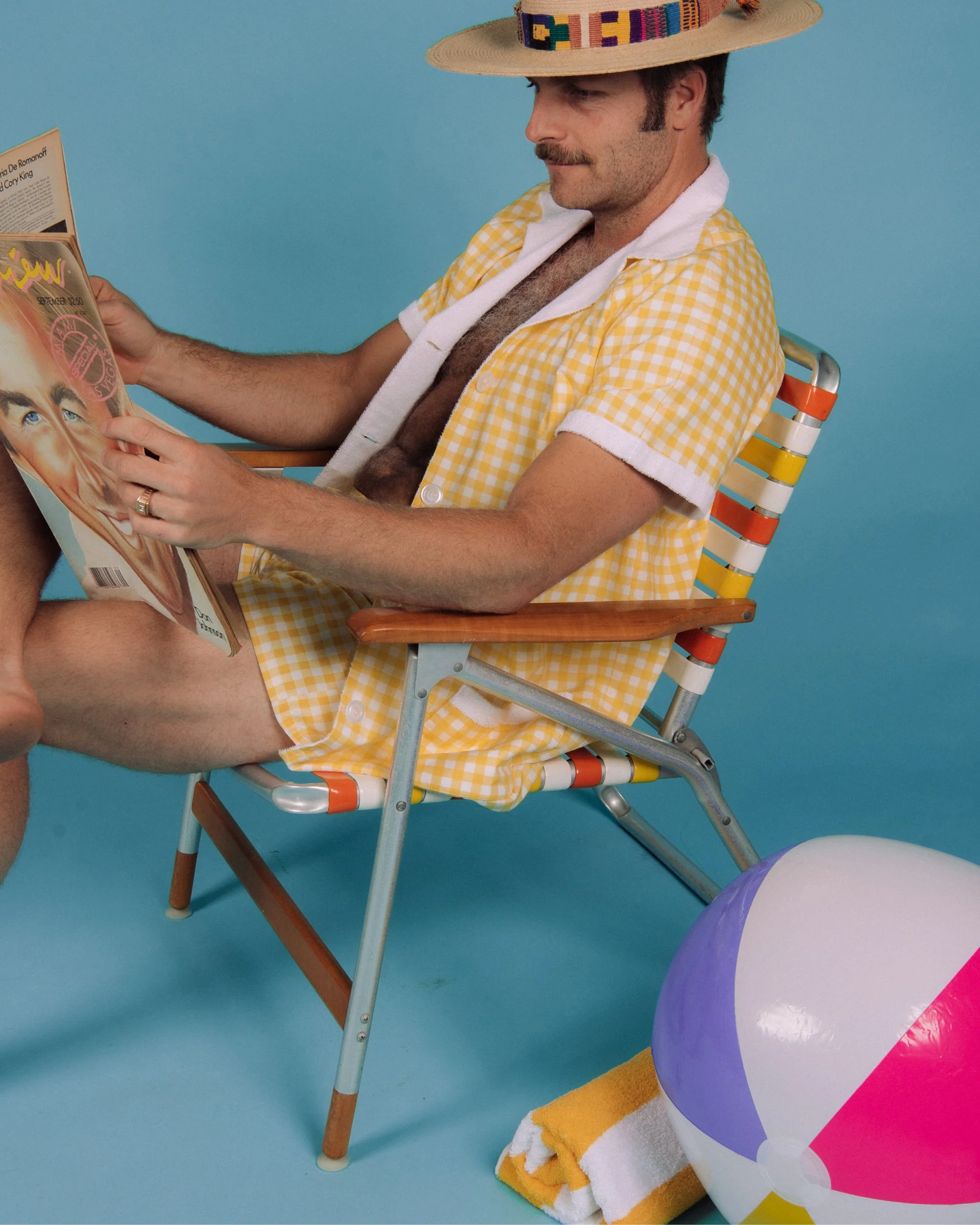 Gingham Cabana Trunk (Yellow) - Image 10