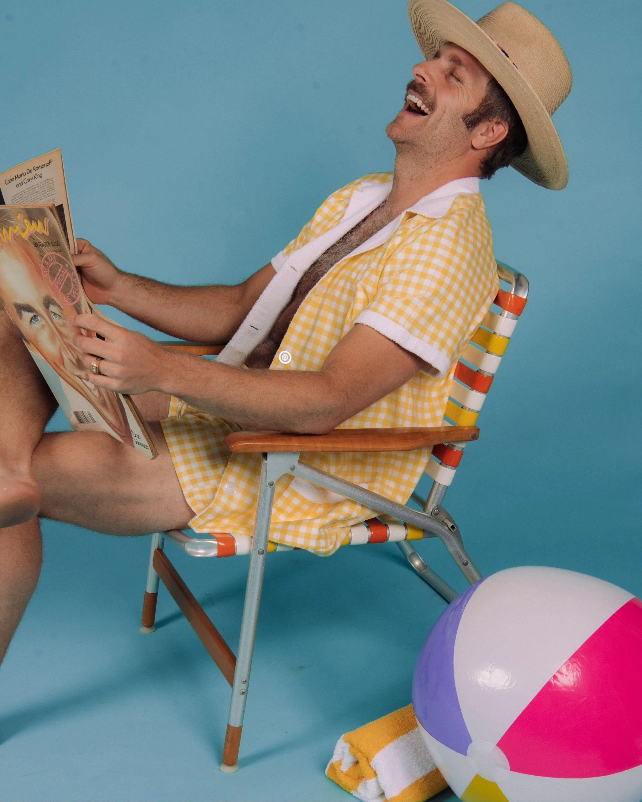 Gingham Cabana Trunk (Yellow) - Image 11