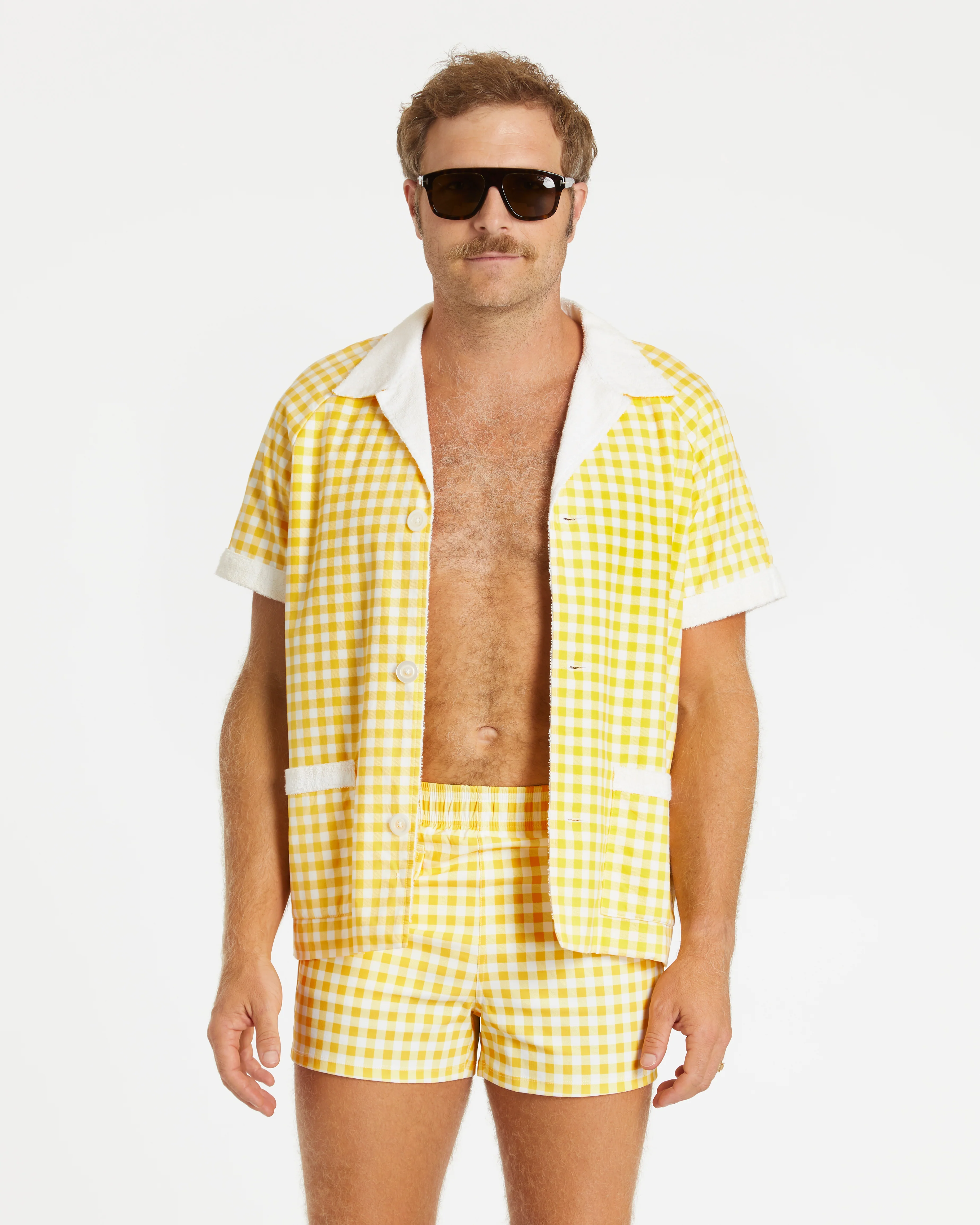Gingham Cabana Trunk (Yellow) - Image 6