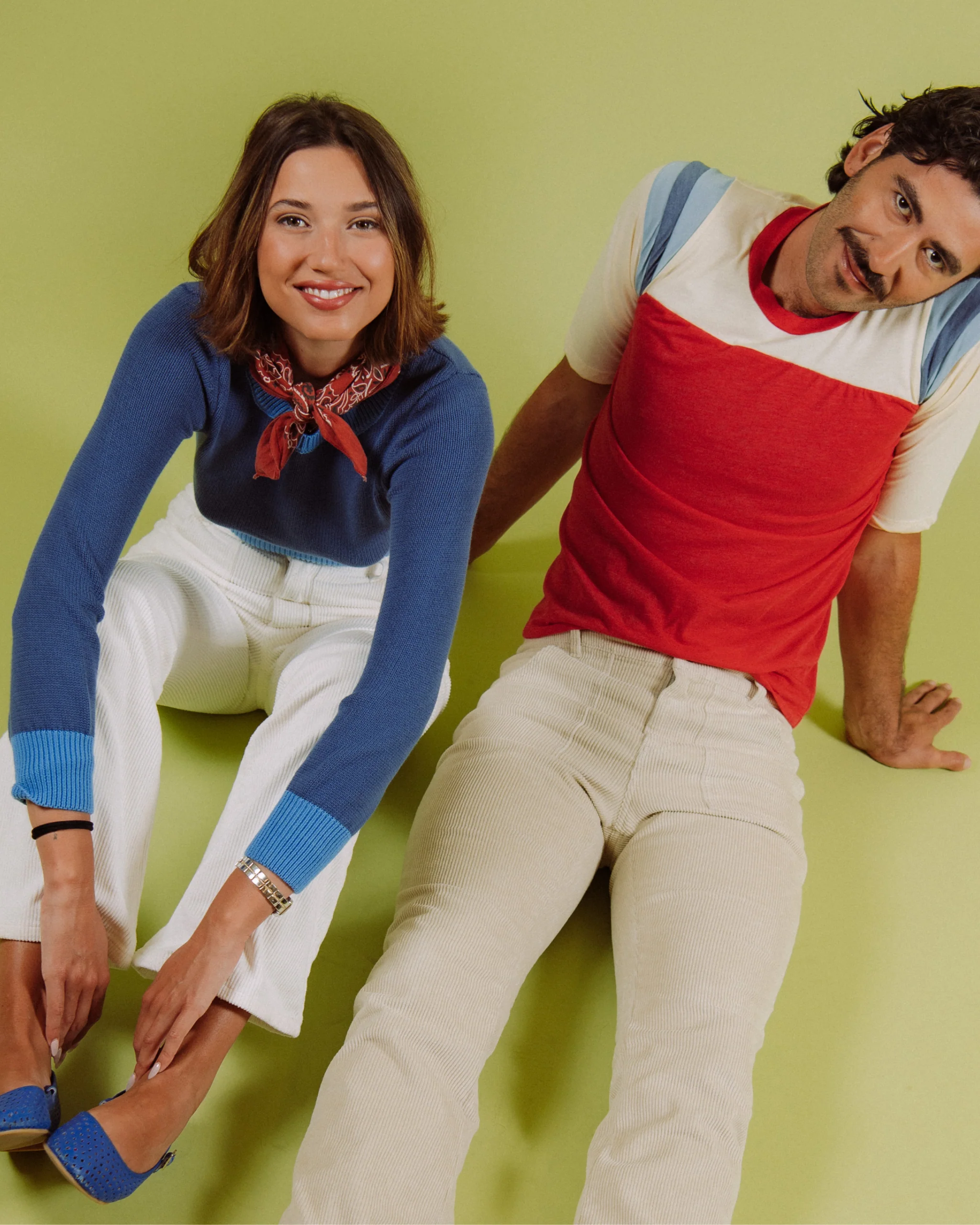 Crop Sweater (Navy/Blue Poppy) - Image 12