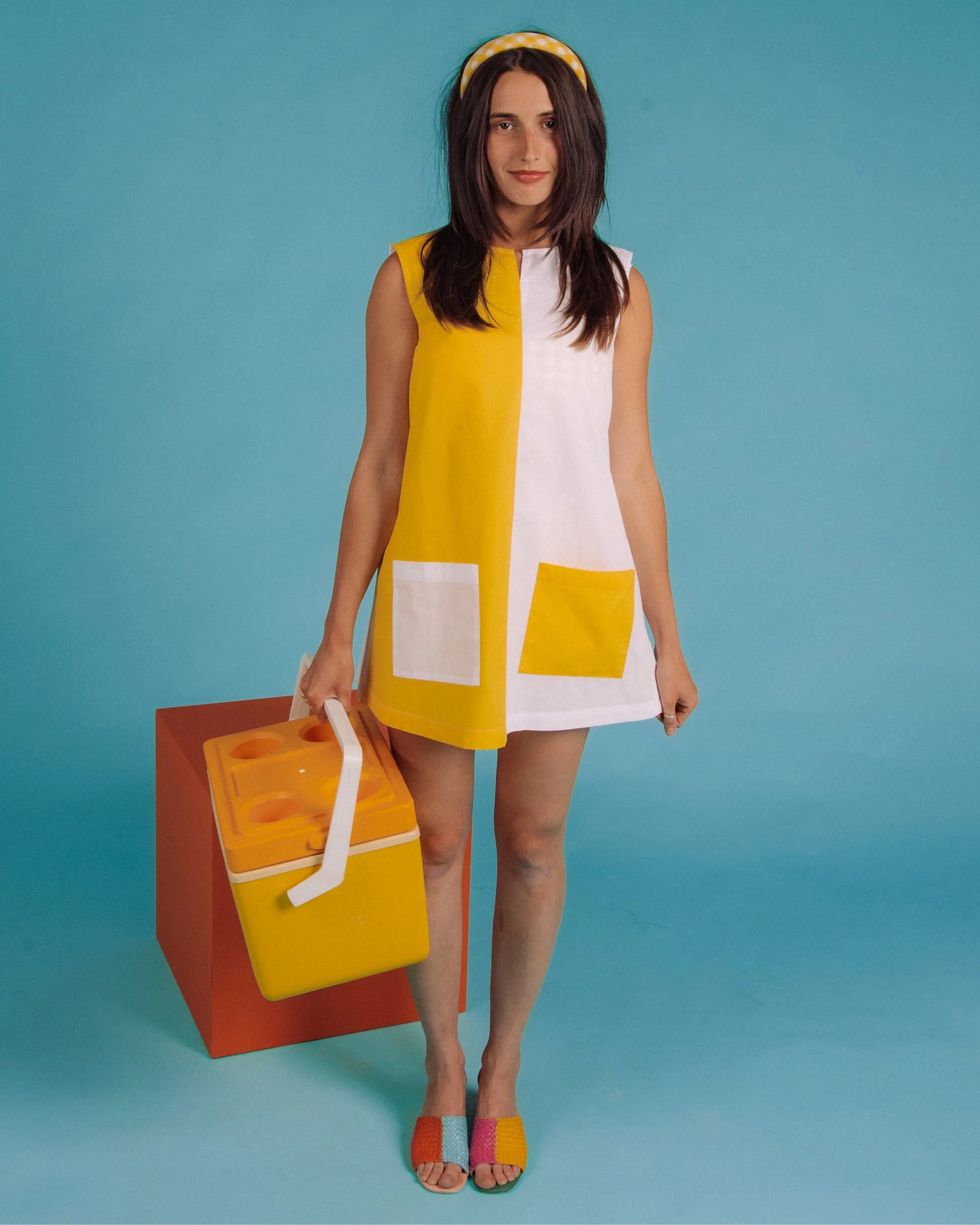 Gingham Headband (Yellow) - Image 4