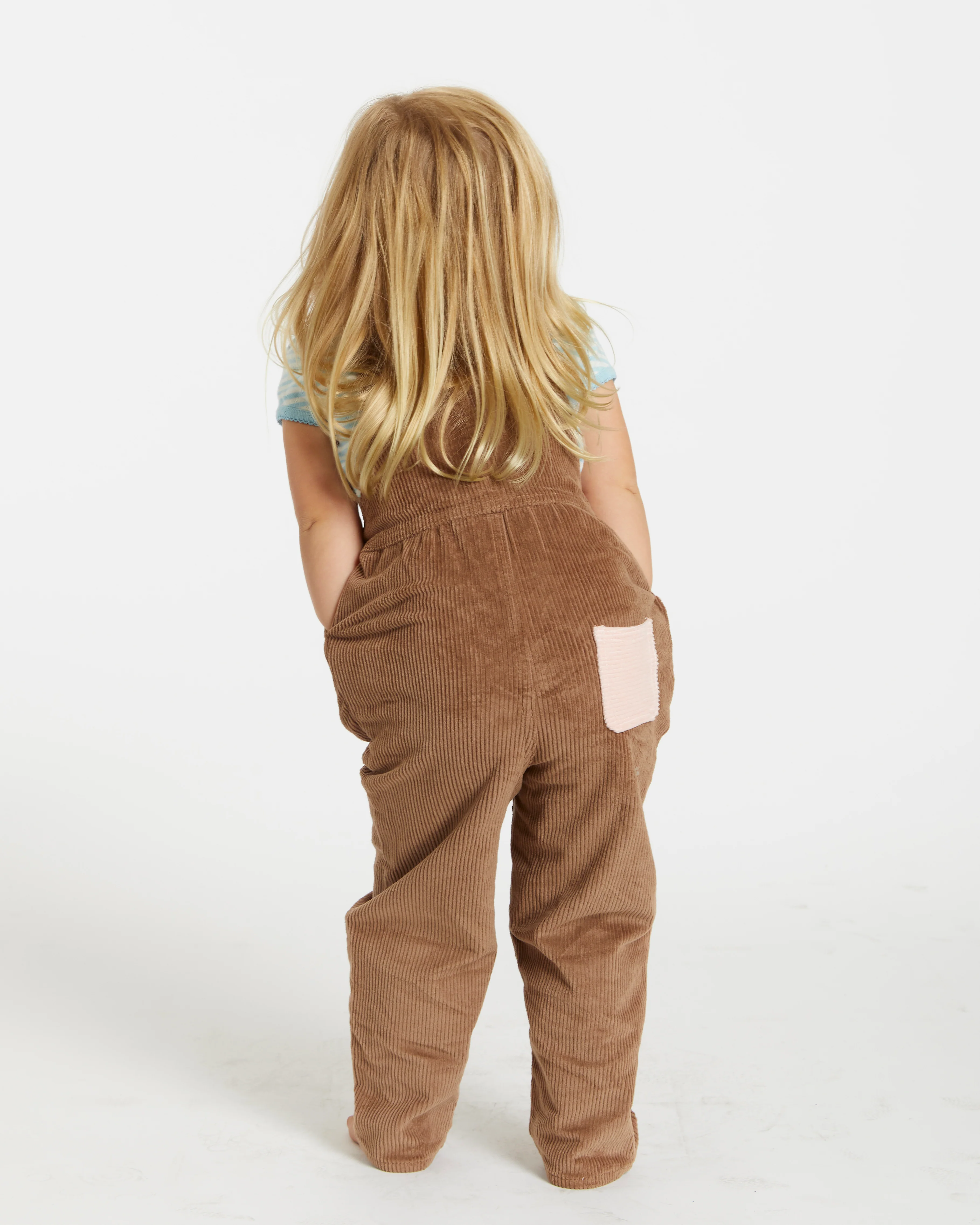 Kid's Overall (Brown/Powder Pink) - Image 3