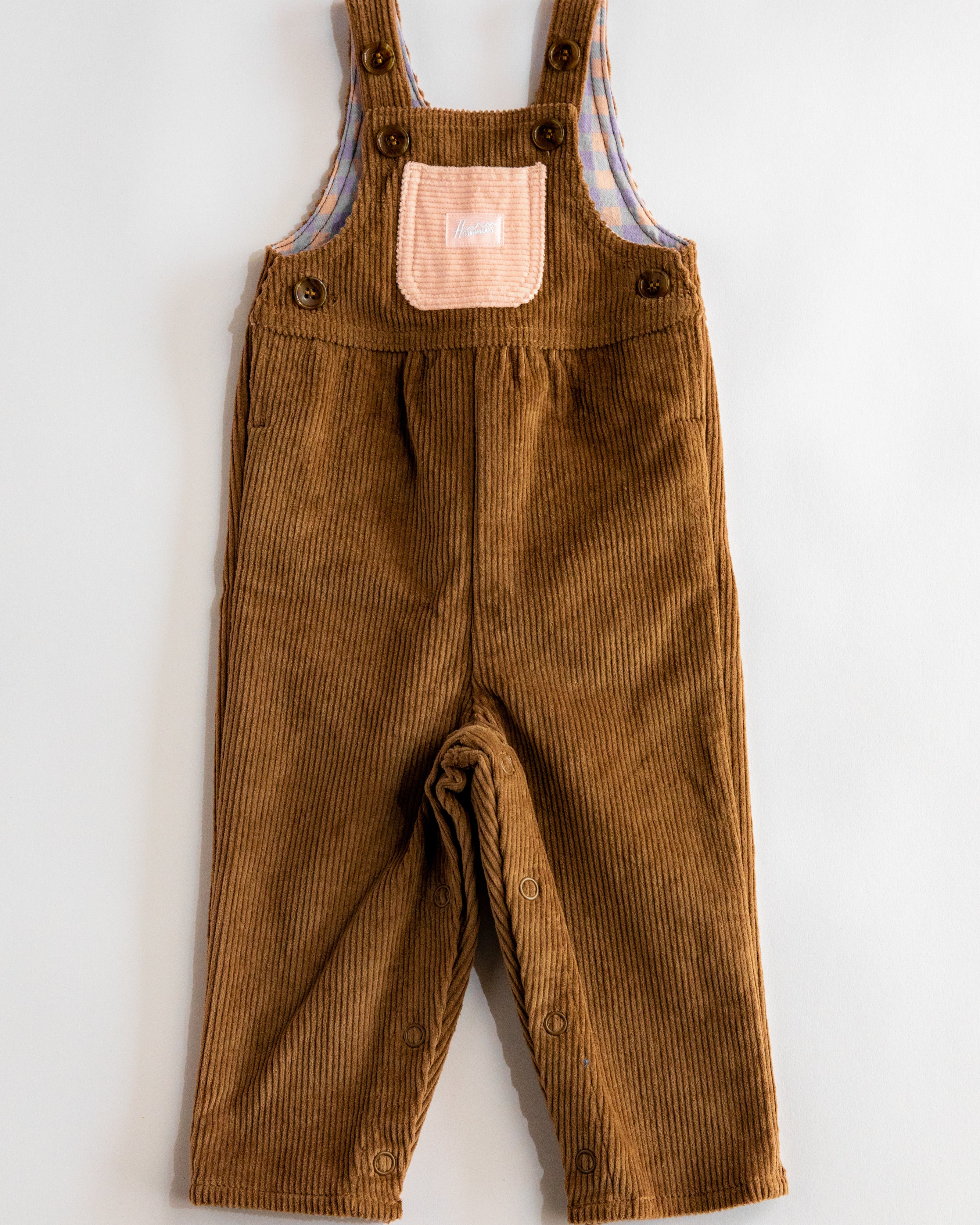 Kid's Overall (Brown/Powder Pink) - Image 4