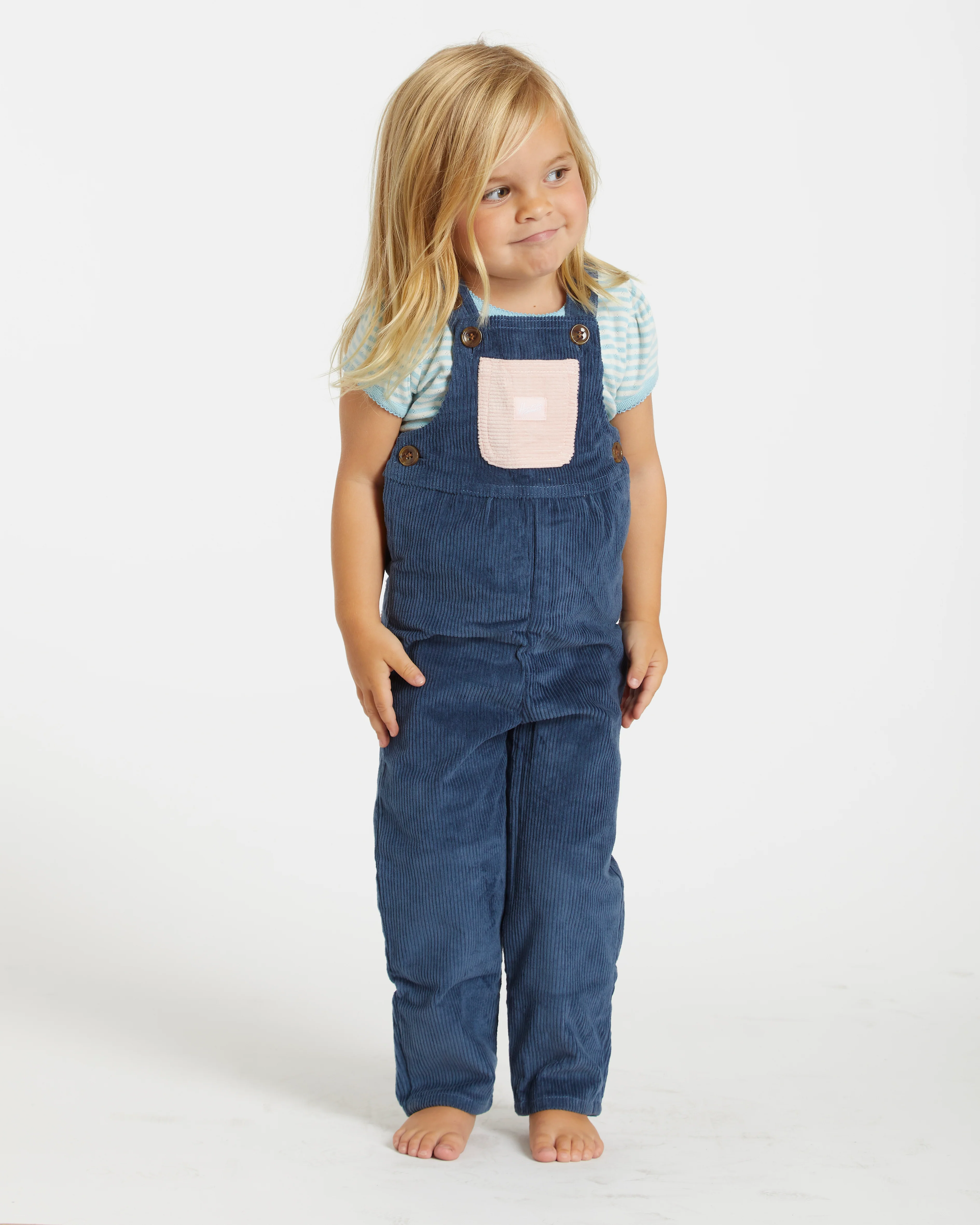 Kid's Overall (Navy/Powder Pink) - Image 3