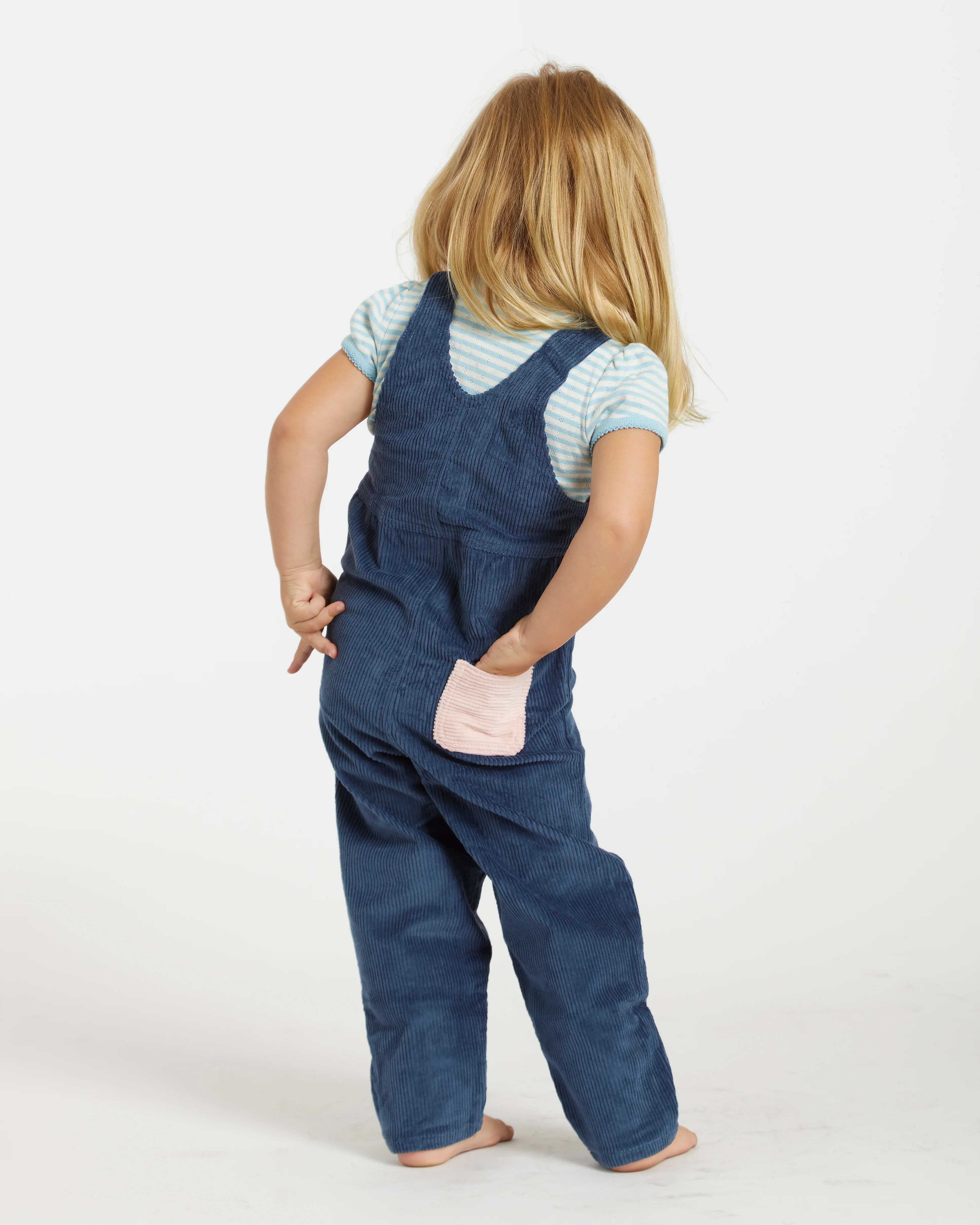 Kid's Overall (Navy/Powder Pink) - Image 4