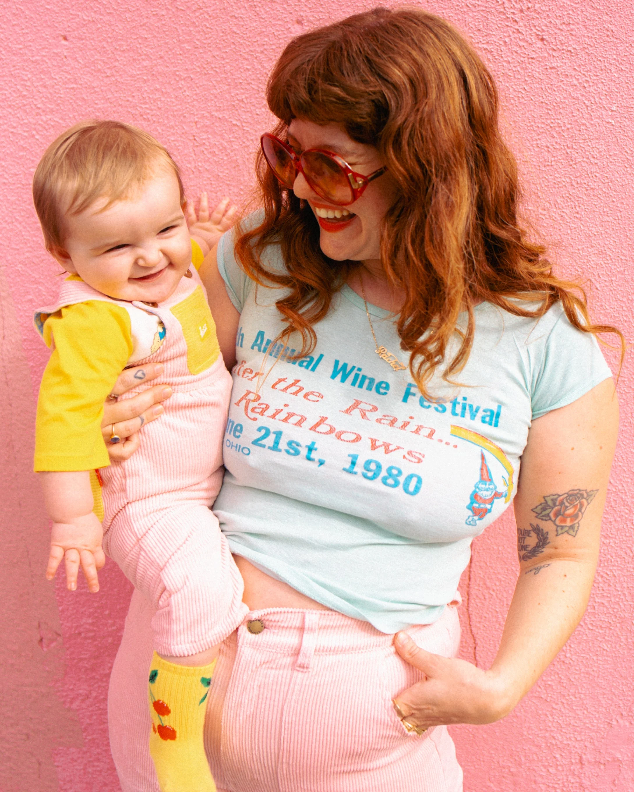 Kid's Overall (Powder Pink/Yellow) - Image 10