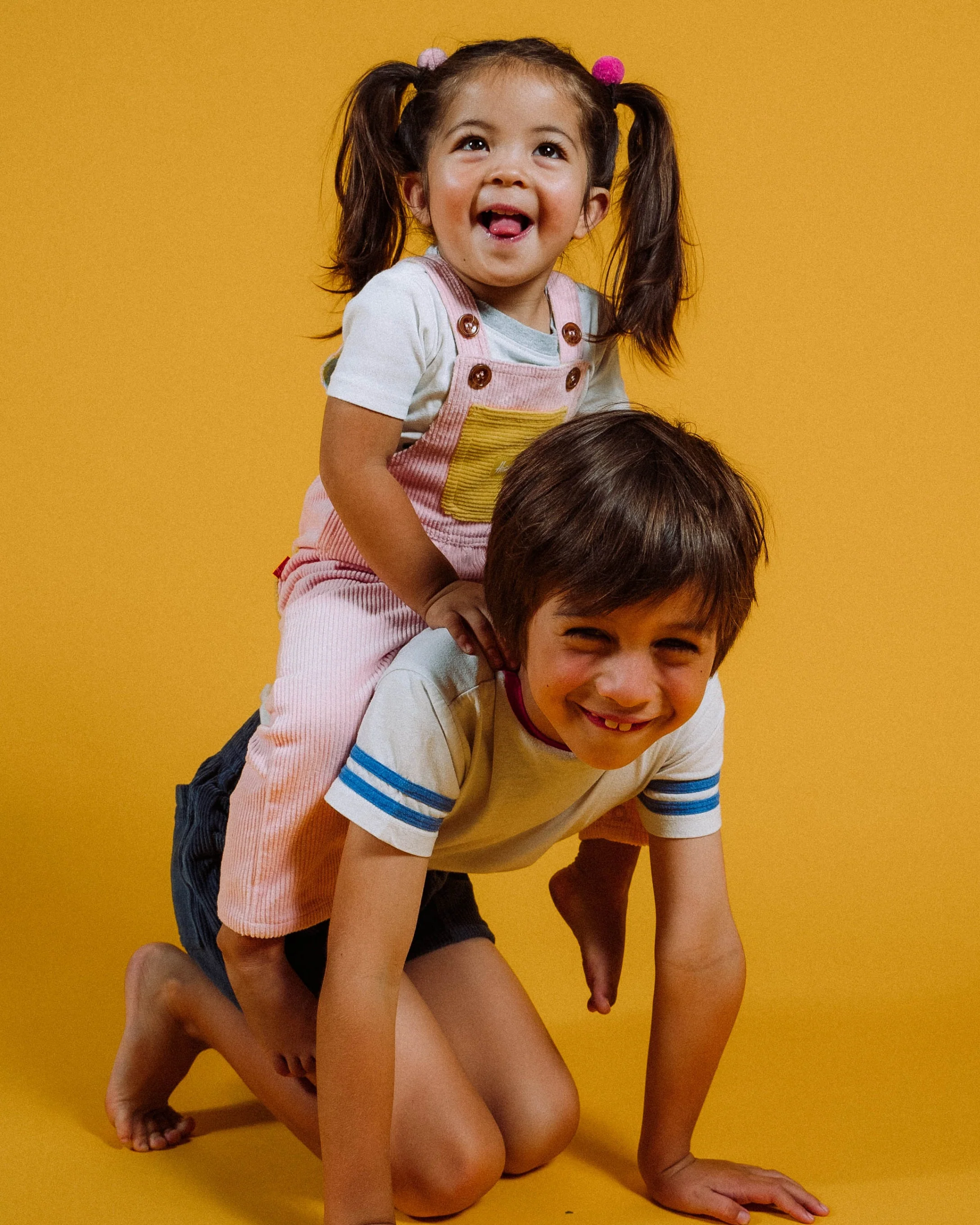 Kid's Overall (Powder Pink/Yellow) - Image 9