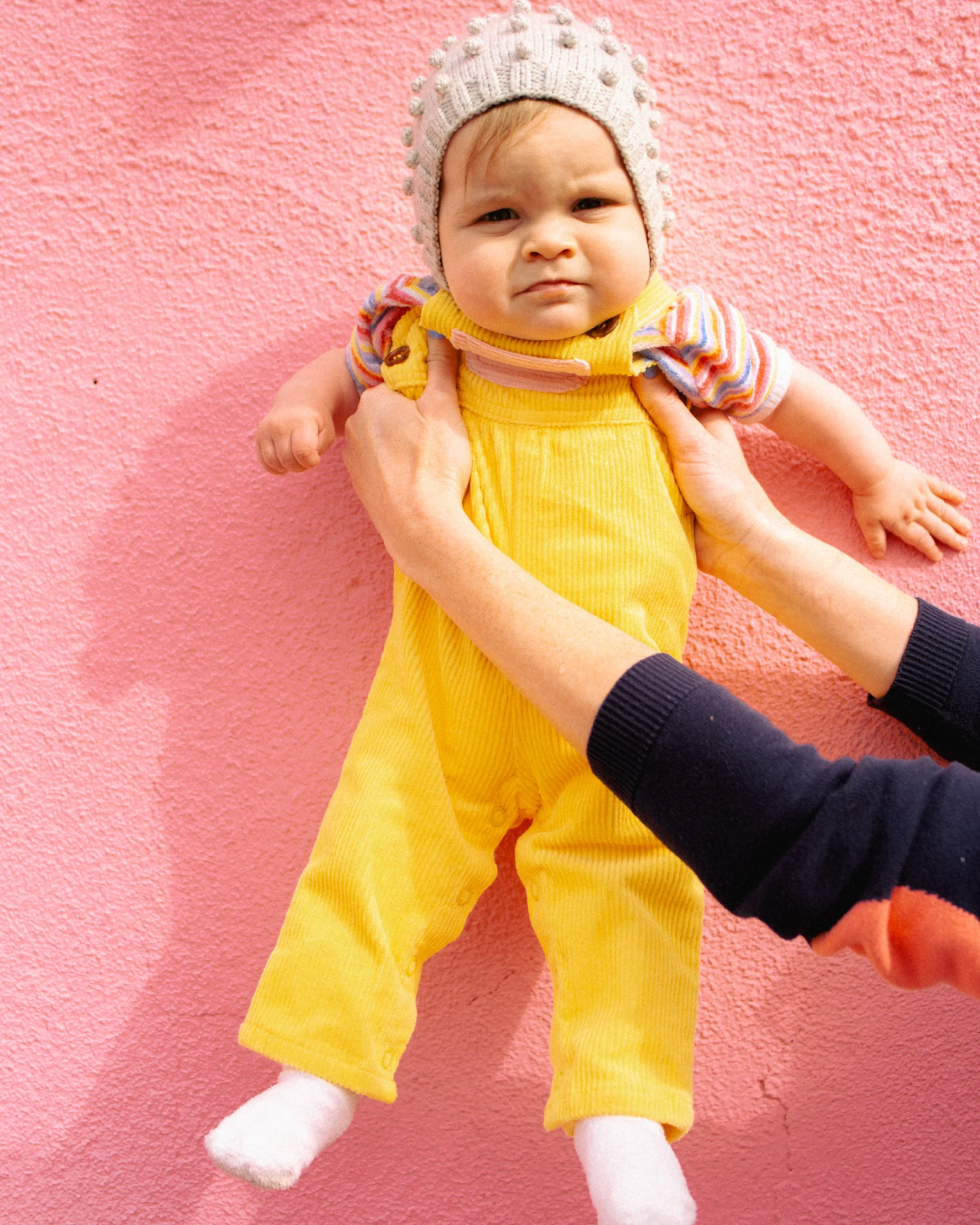 Kid's Overall (Yellow/Powder Pink) - Image 8