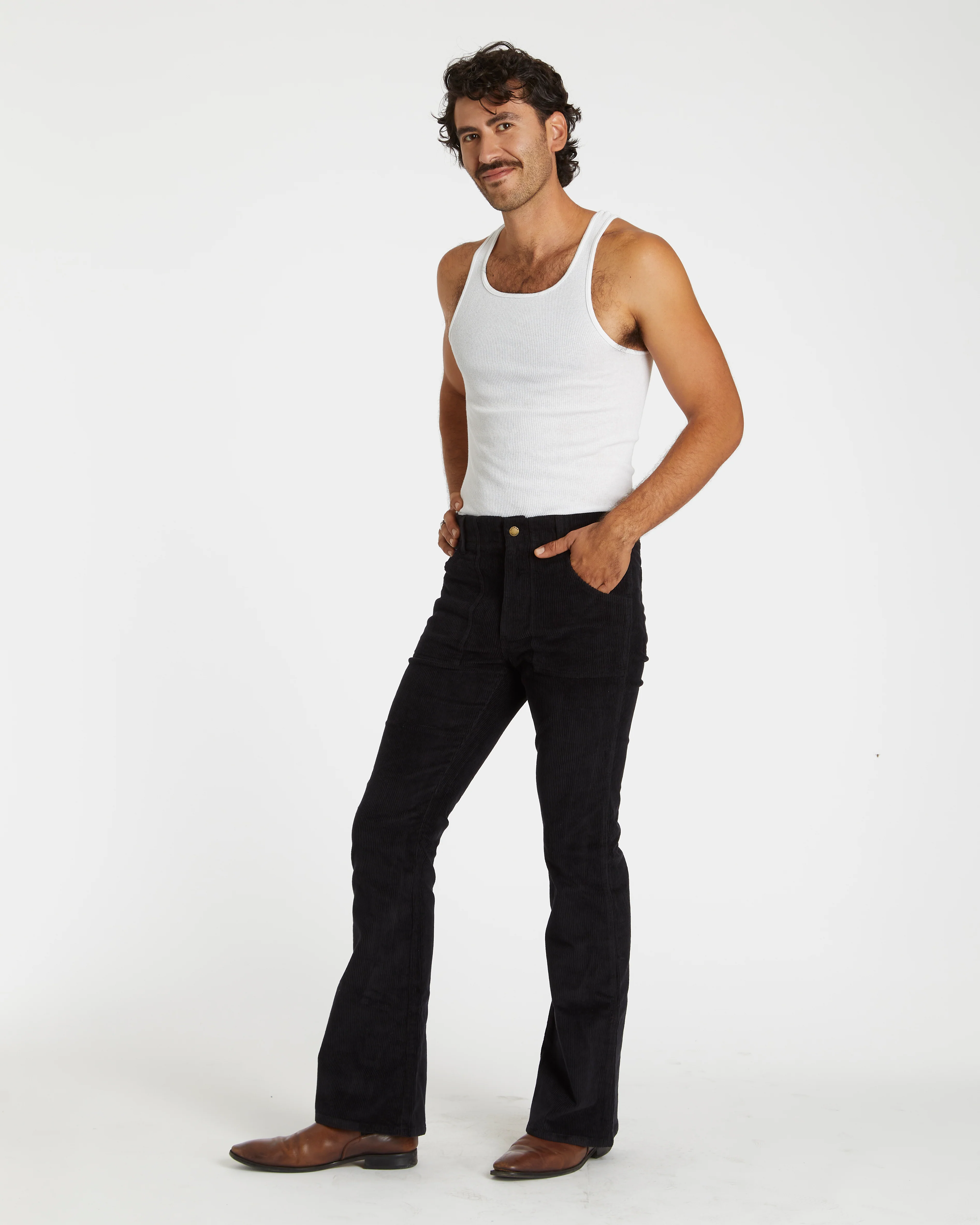 Men's Bell Bottom (Black) - Image 3