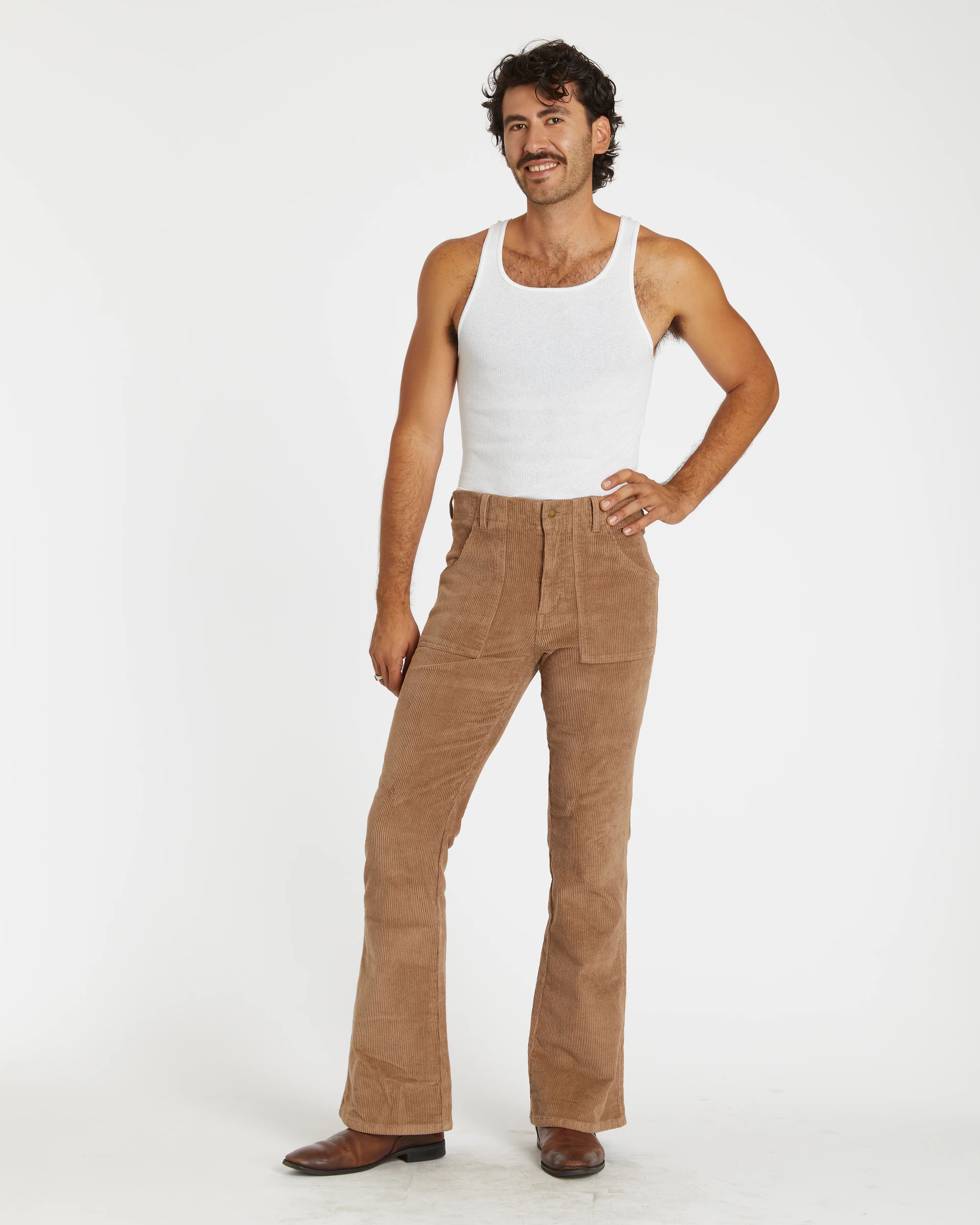 Men's Bell Bottom (Brown) - Image 3