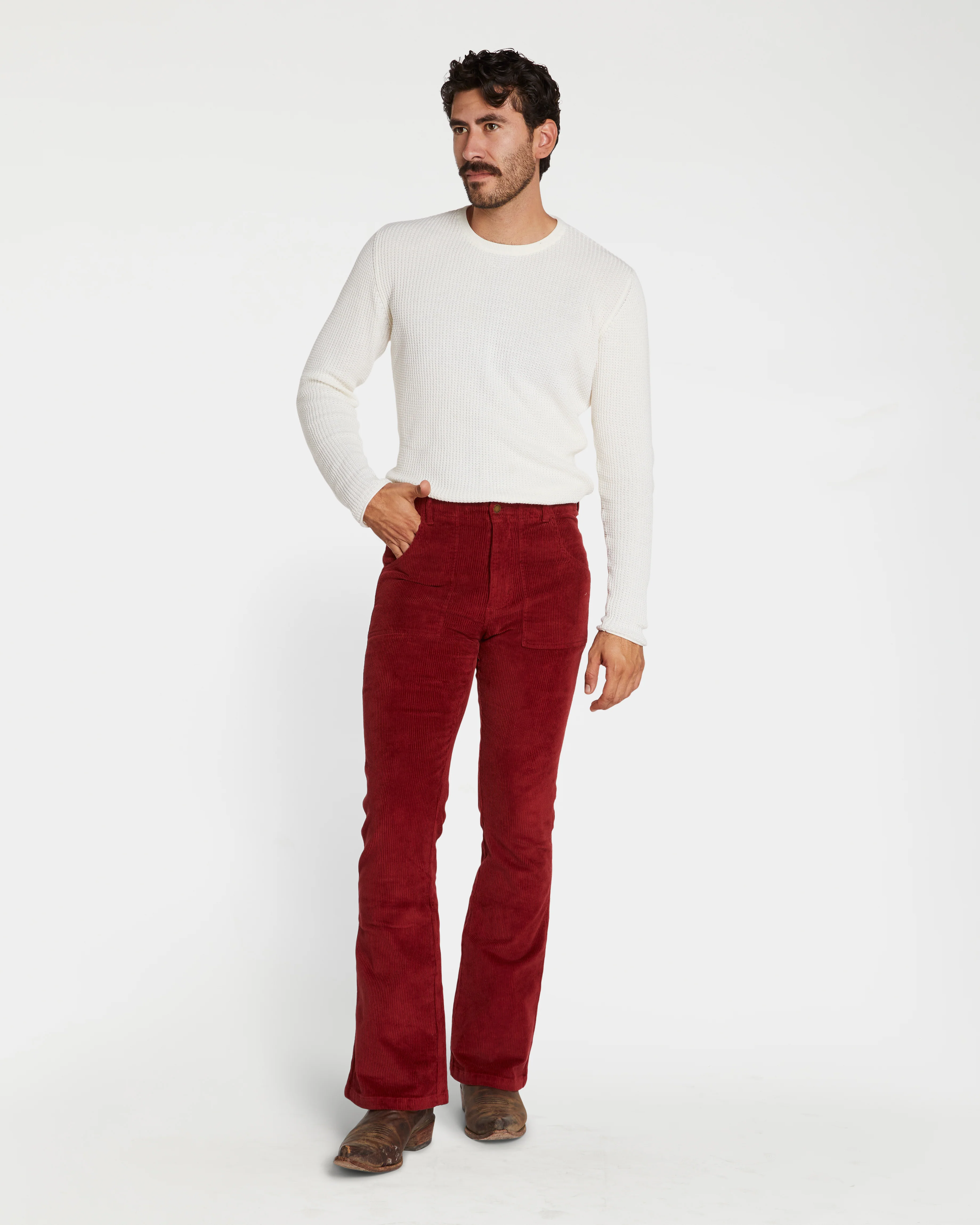 Men's Bell Bottom (Burgundy)