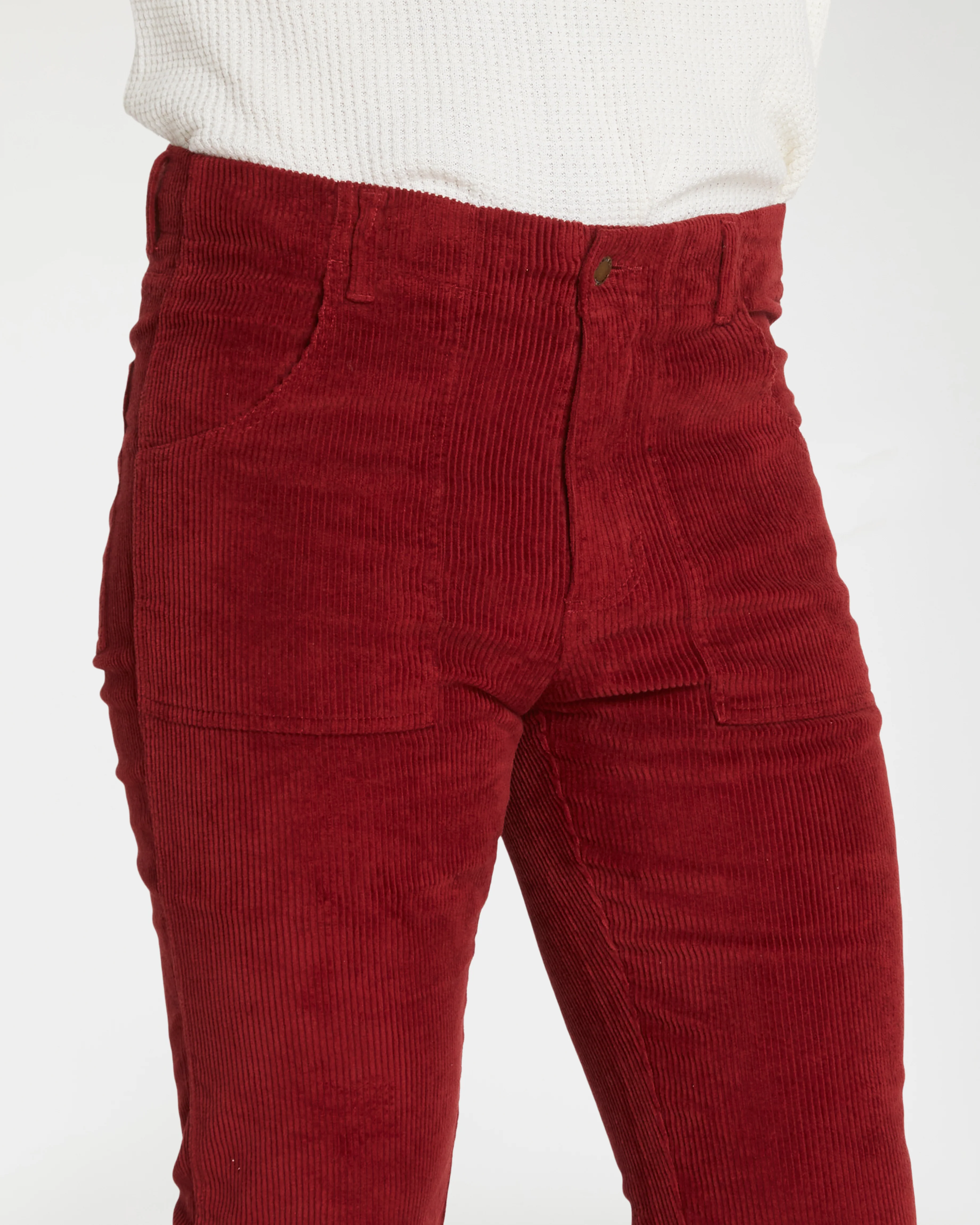 Men's Bell Bottom (Burgundy) - Image 5
