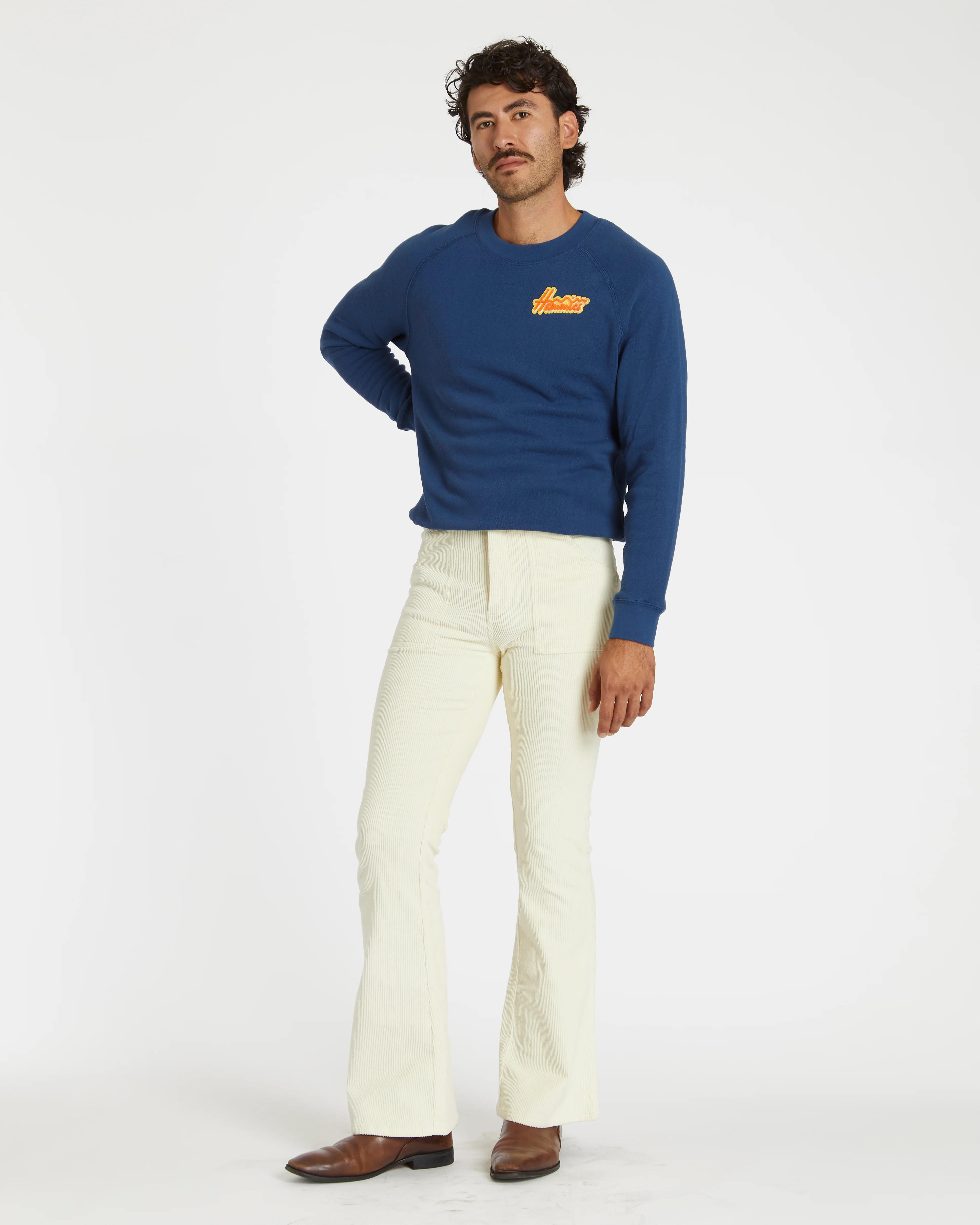 Men's Bell Bottom (Cream) - Image 4