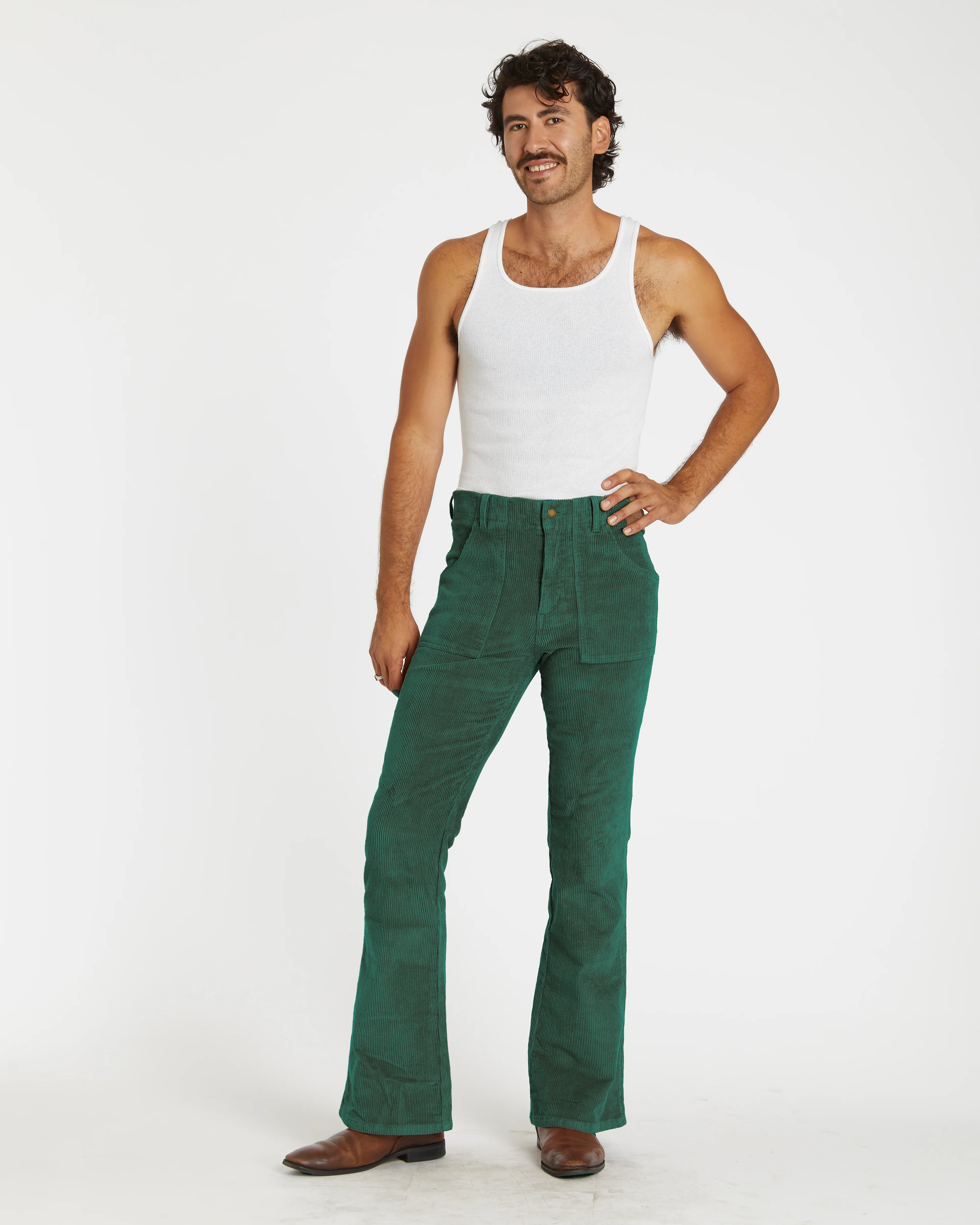 Men's Bell Bottom (Forest Green) - Image 2