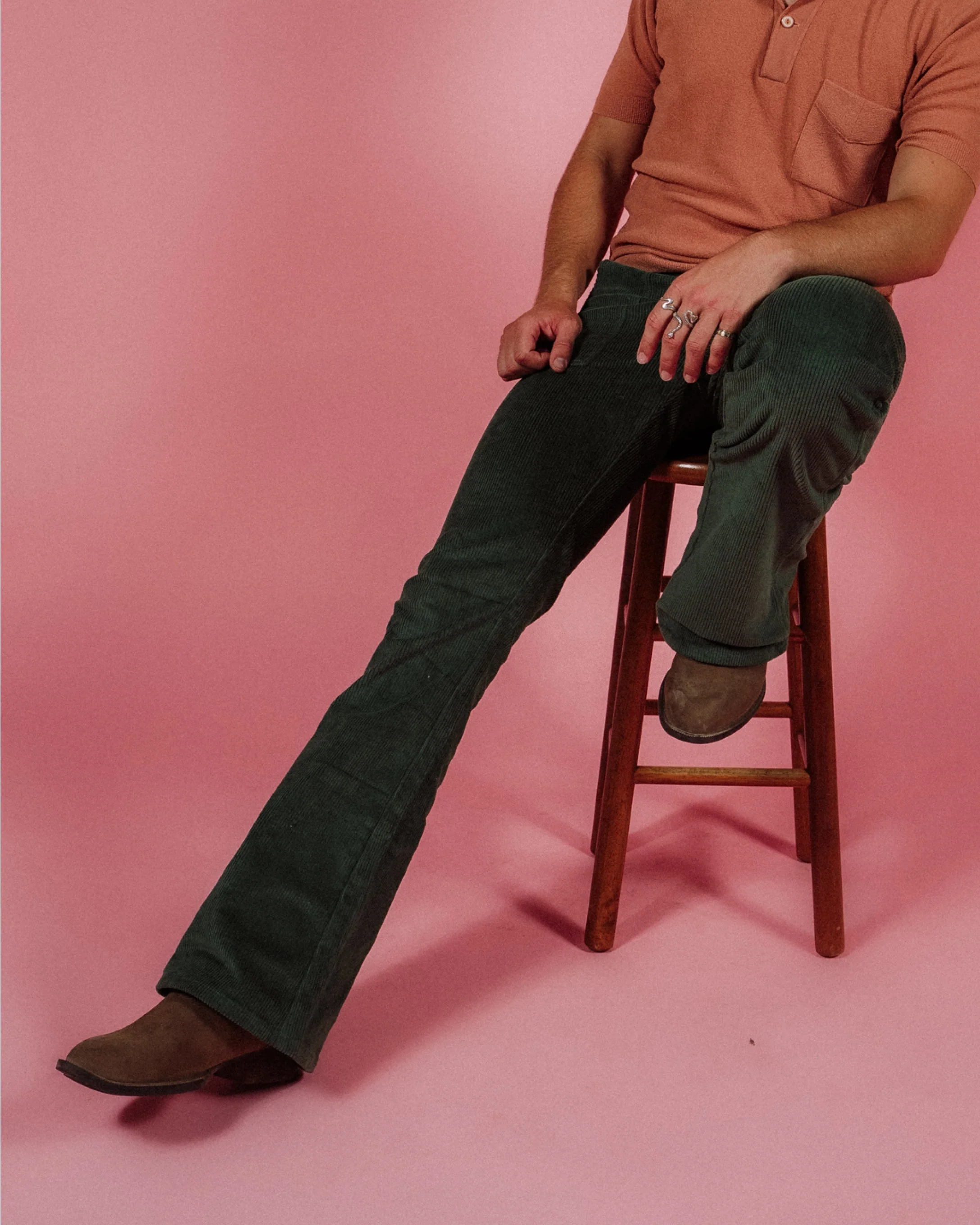 Men's Bell Bottom (Forest Green) - Image 5