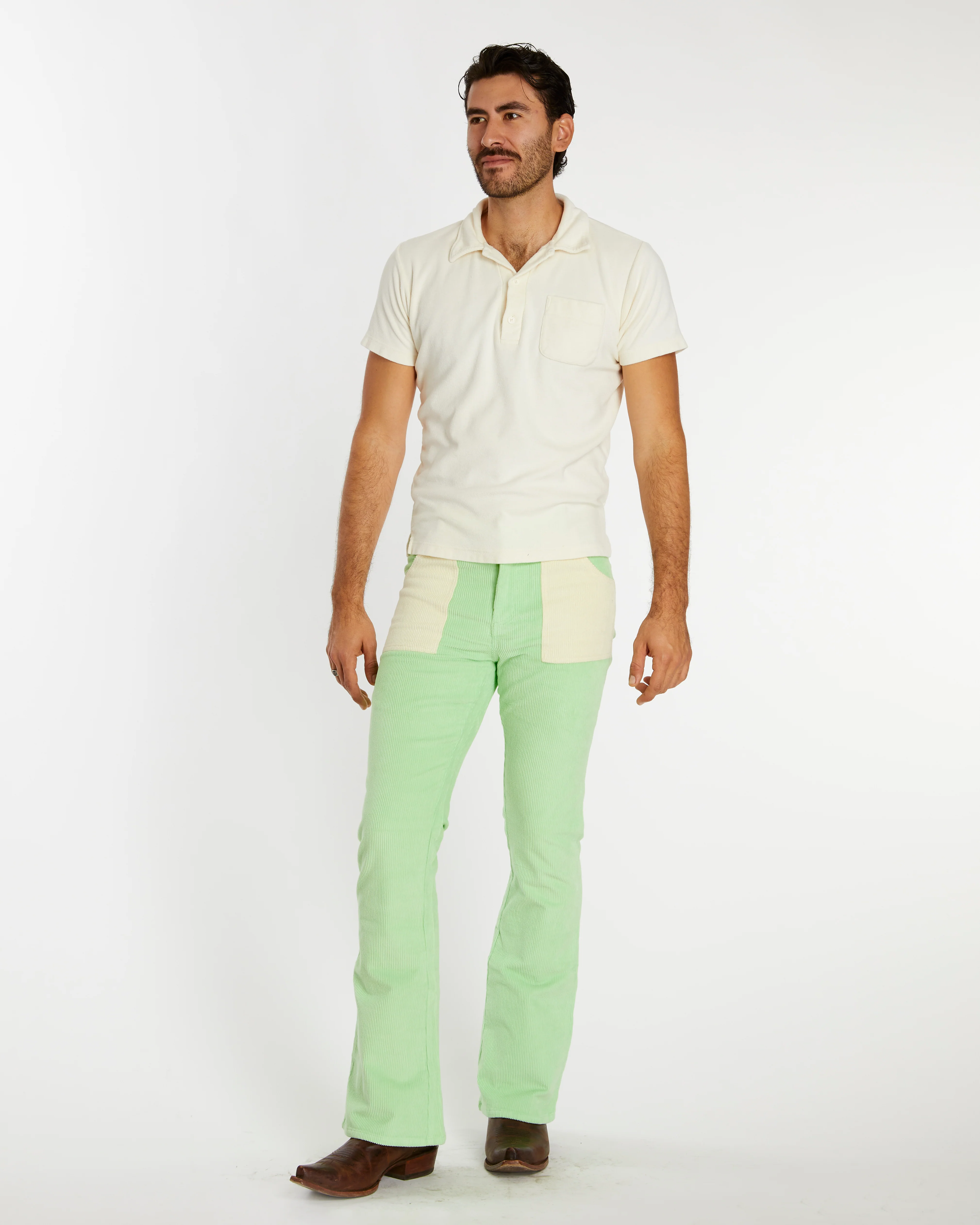 Men's Bell Bottom (Honeydew/Cream)