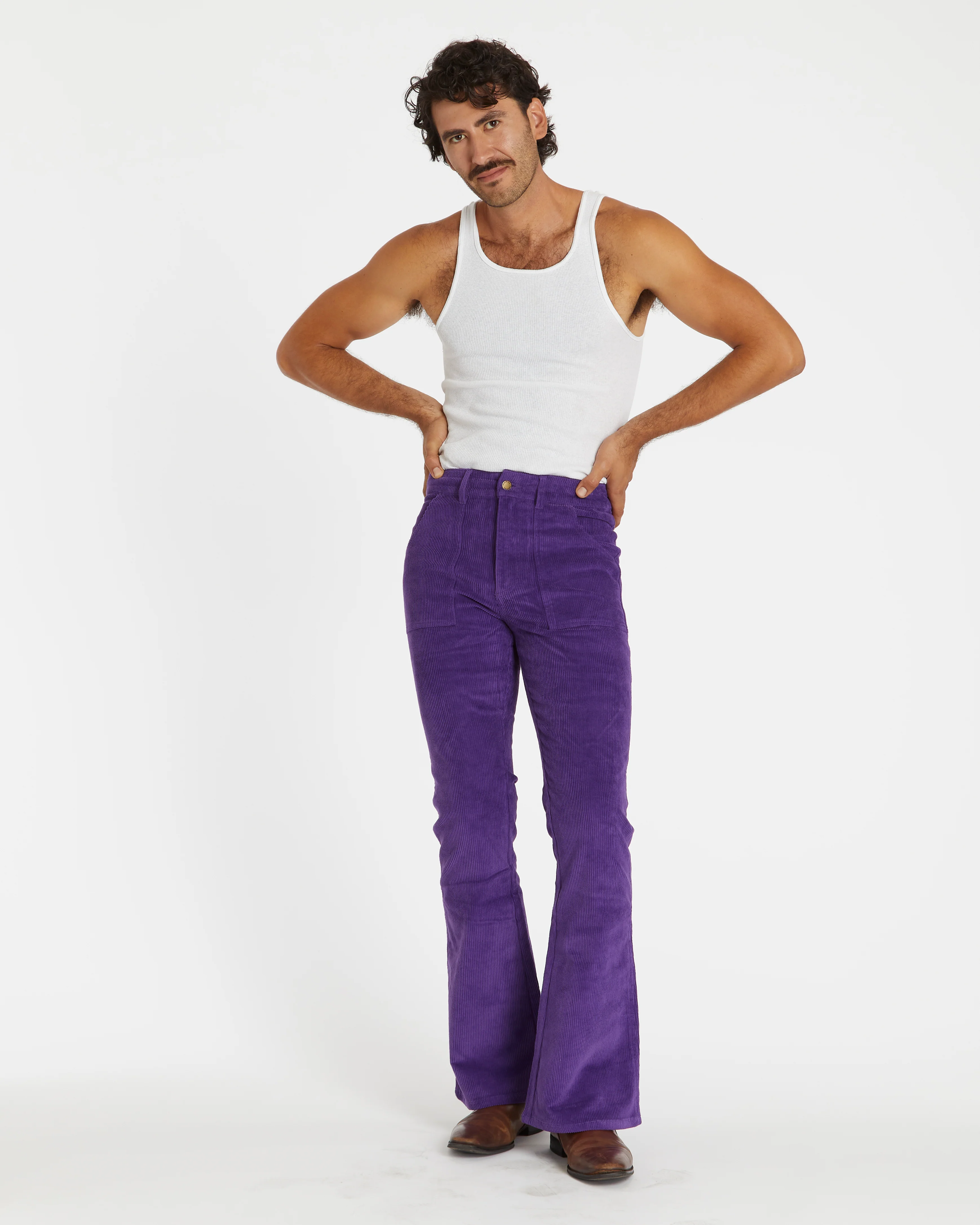 Men's Bell Bottom (Plum) - Image 2