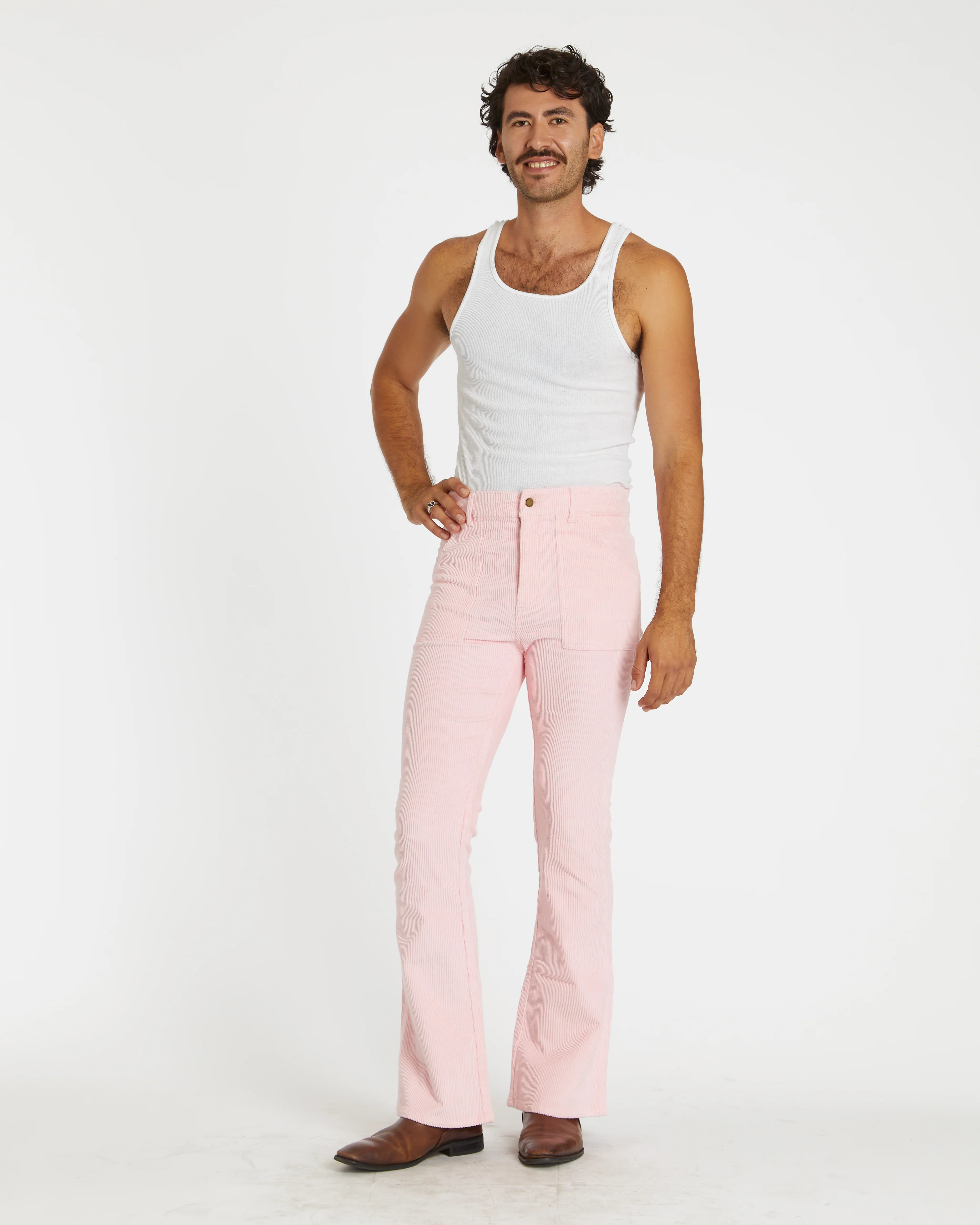 Men's Bell Bottom (Powder Pink) - Image 2