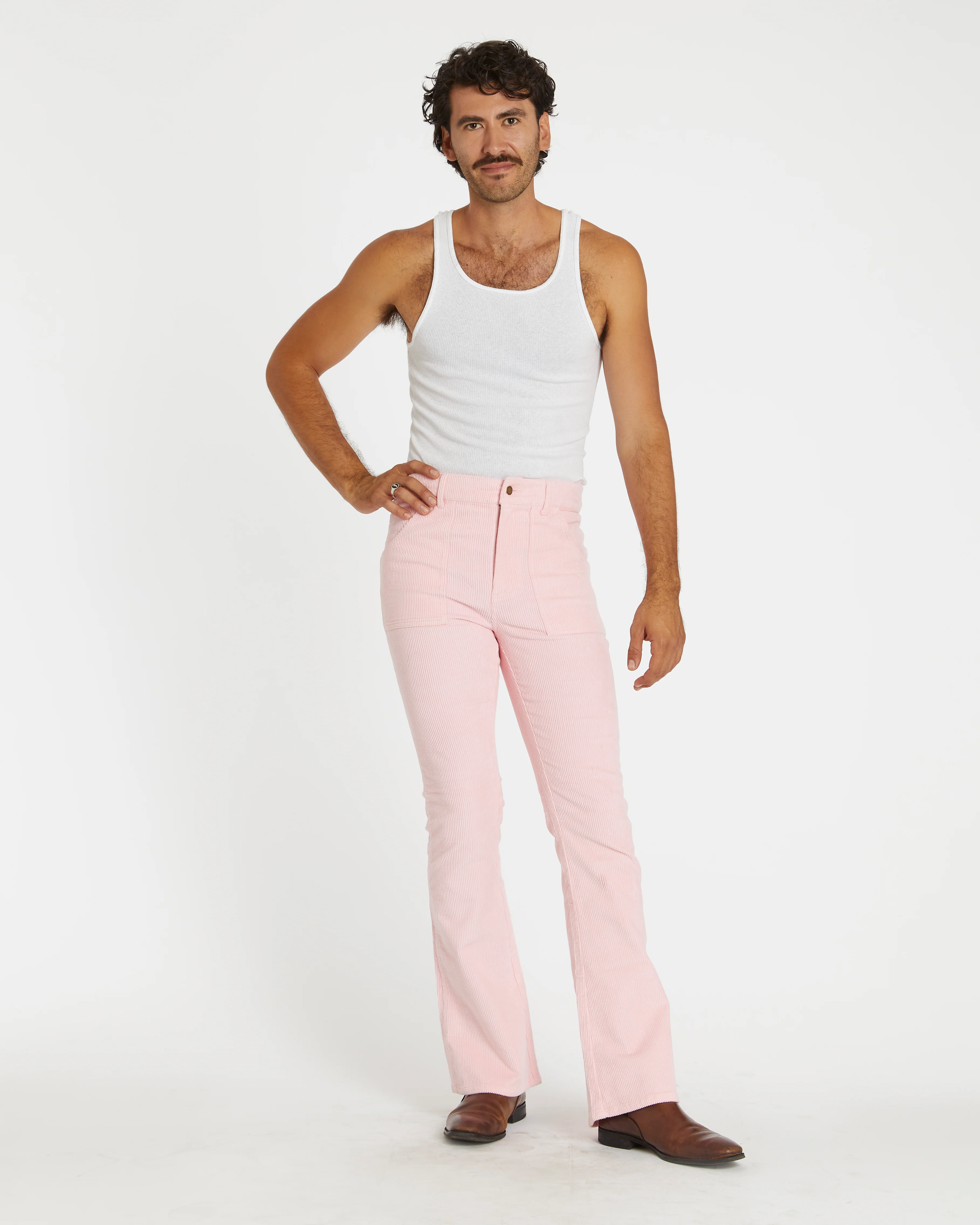 Men's Bell Bottom (Powder Pink) - Image 3
