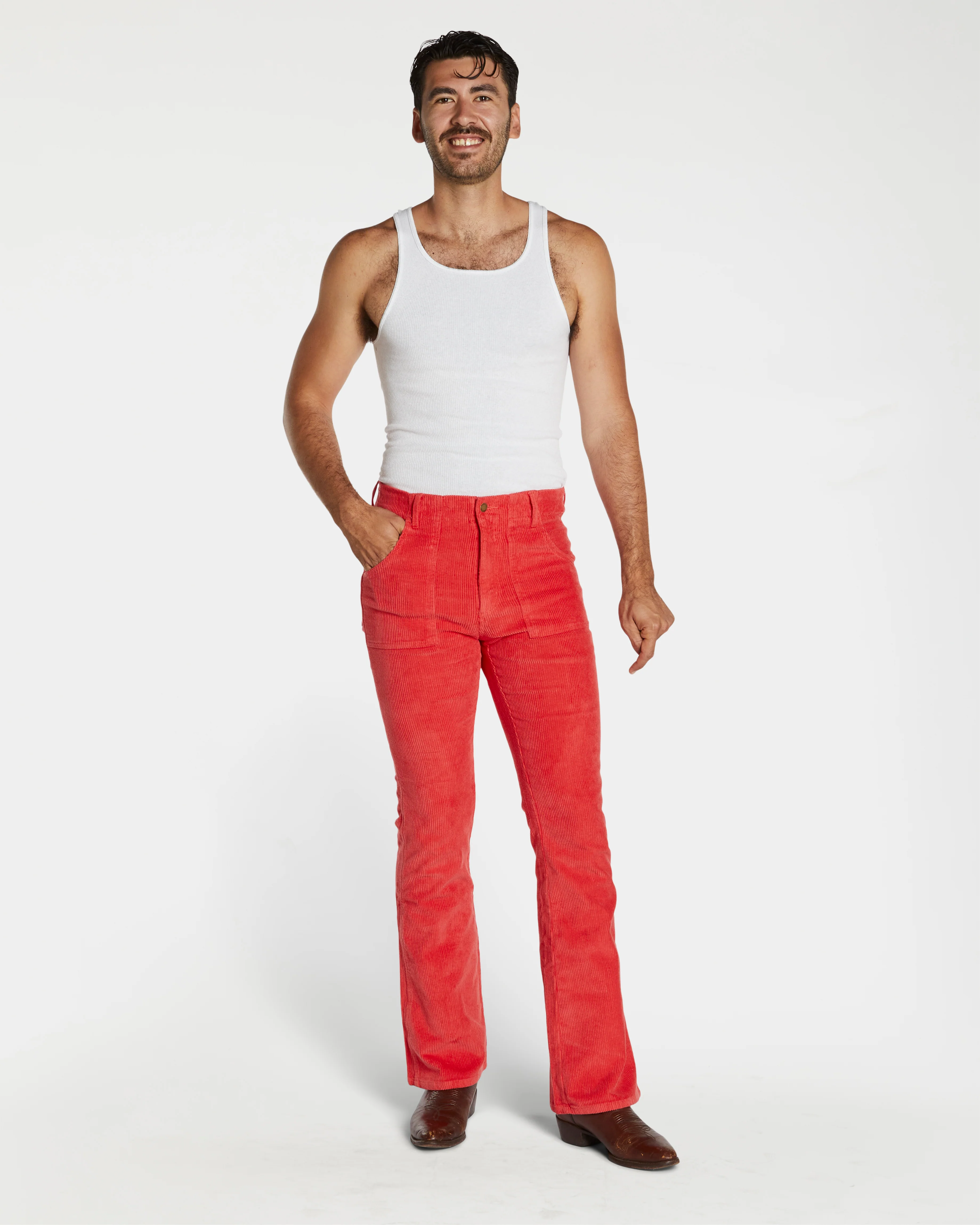 Men's Bell Bottom (Red) - Image 14
