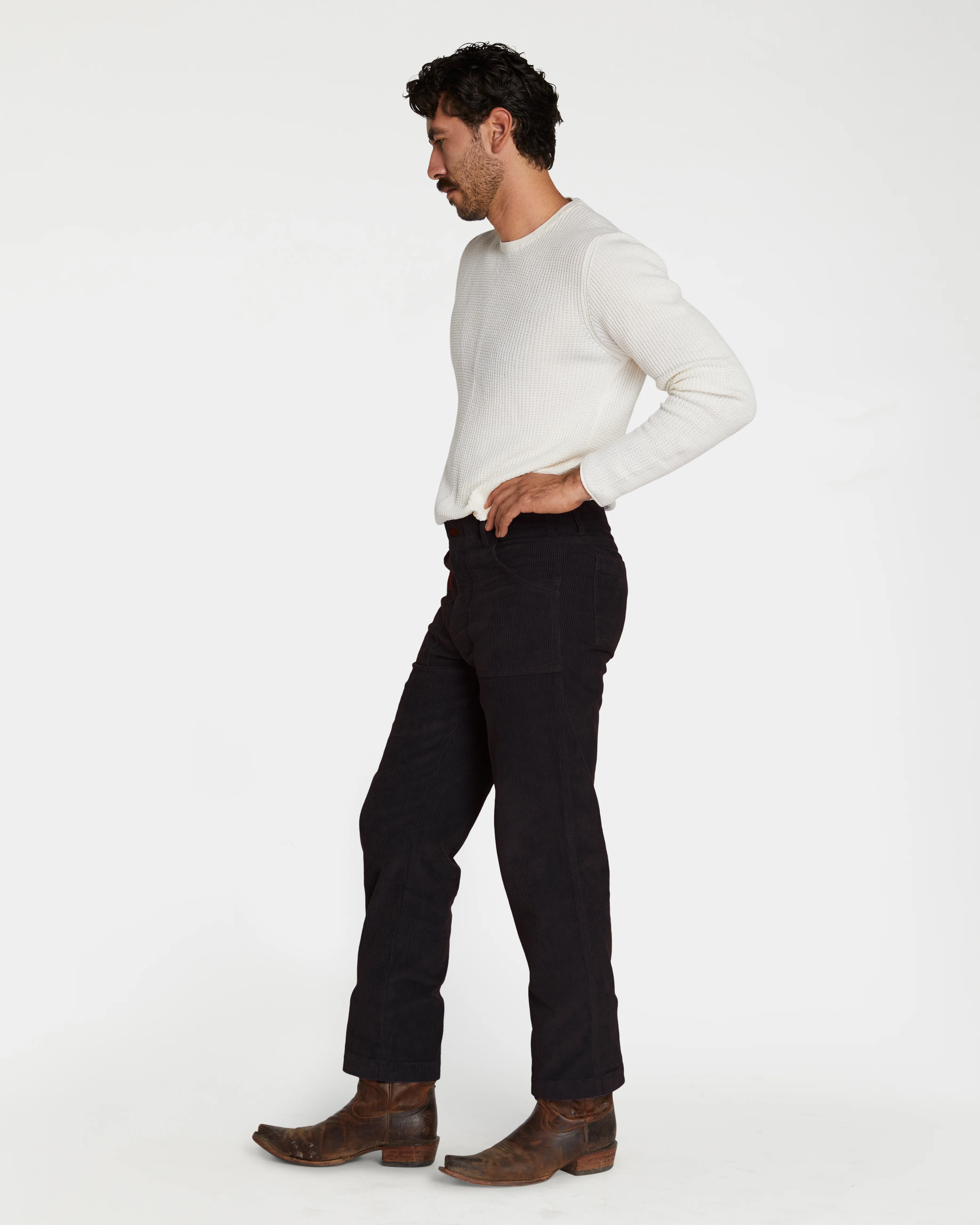 Men's Stovepipe Pant (Black) - Image 3