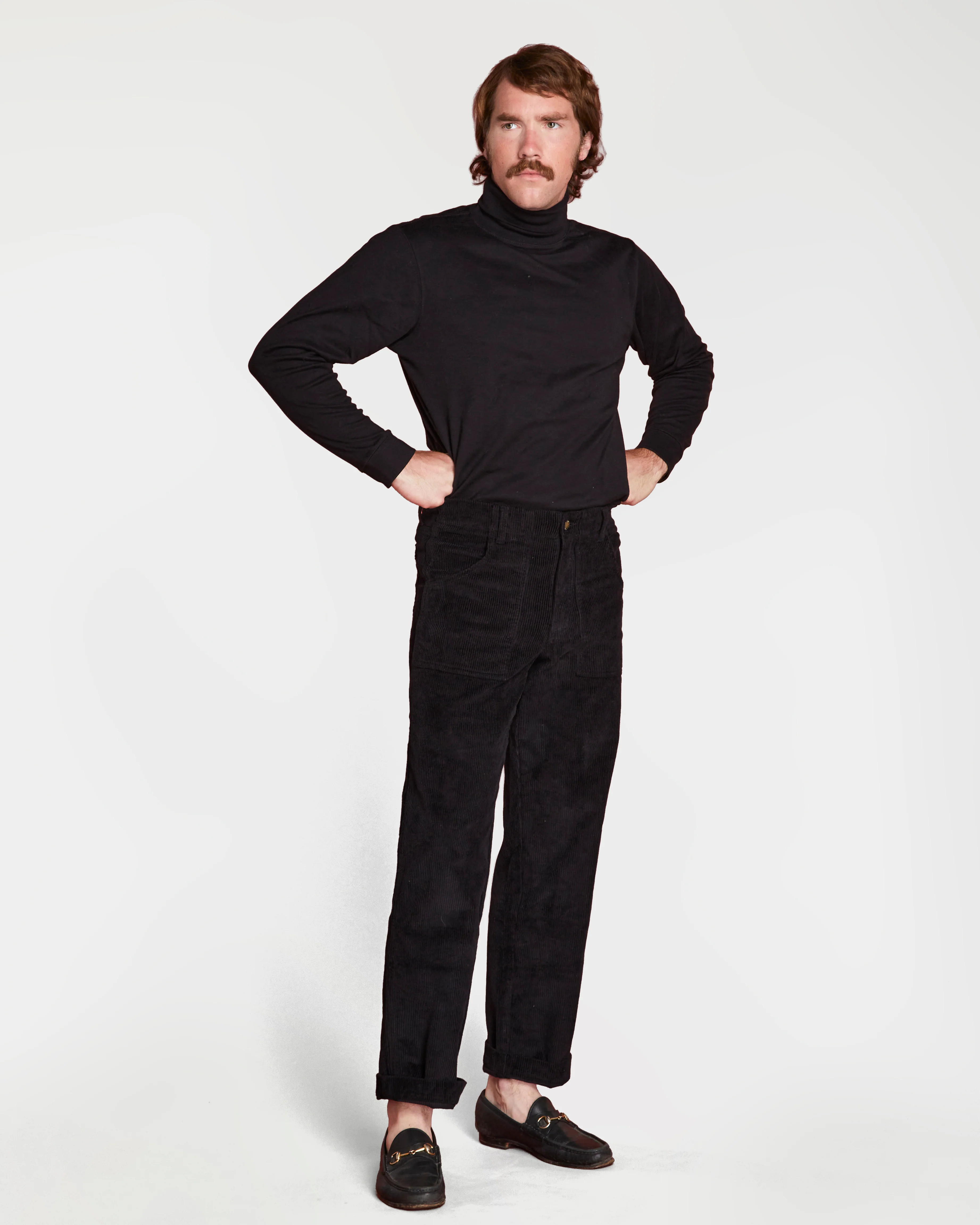 Men's Stovepipe Pant (Black) - Image 7