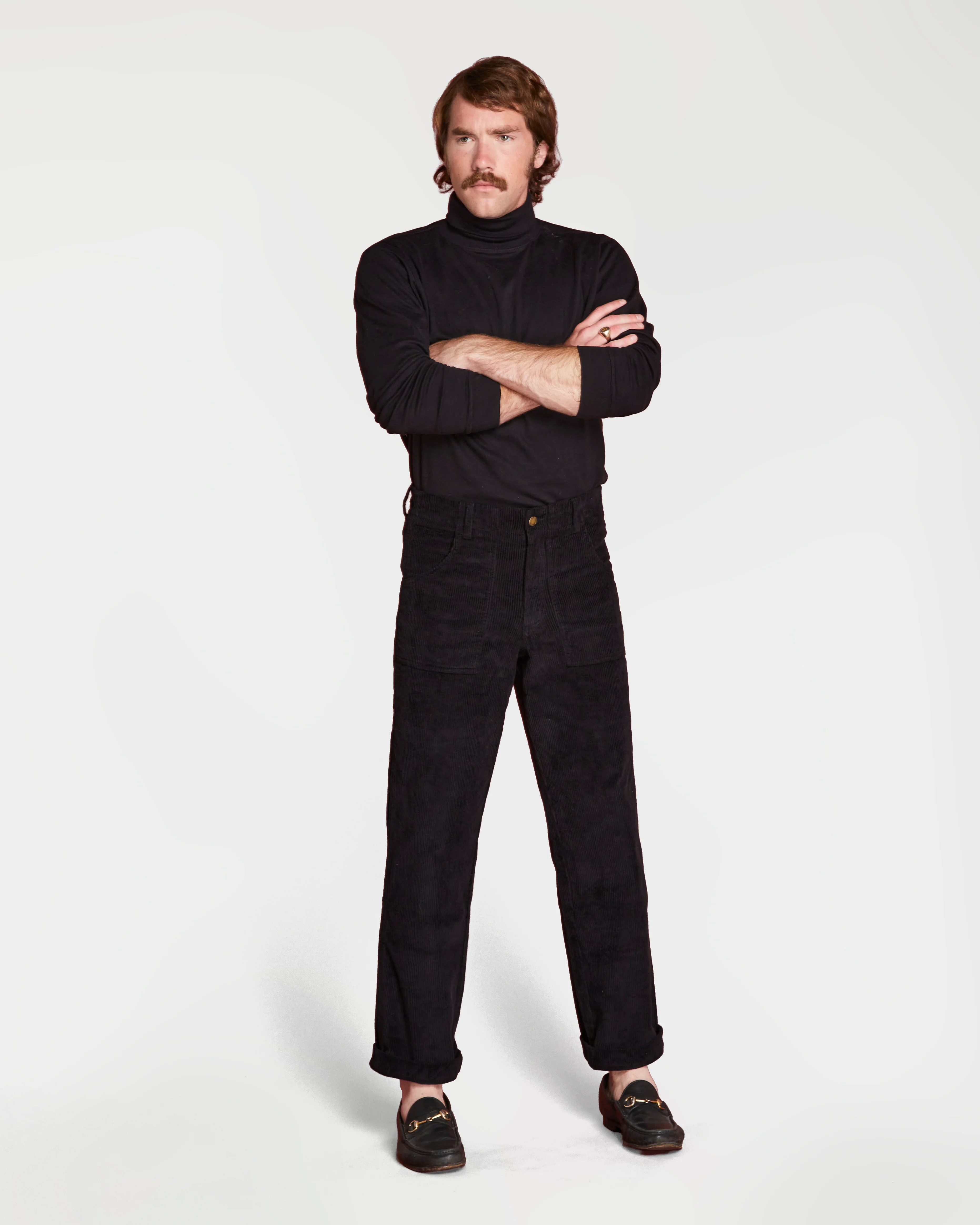 Men's Stovepipe Pant (Black) - Image 8