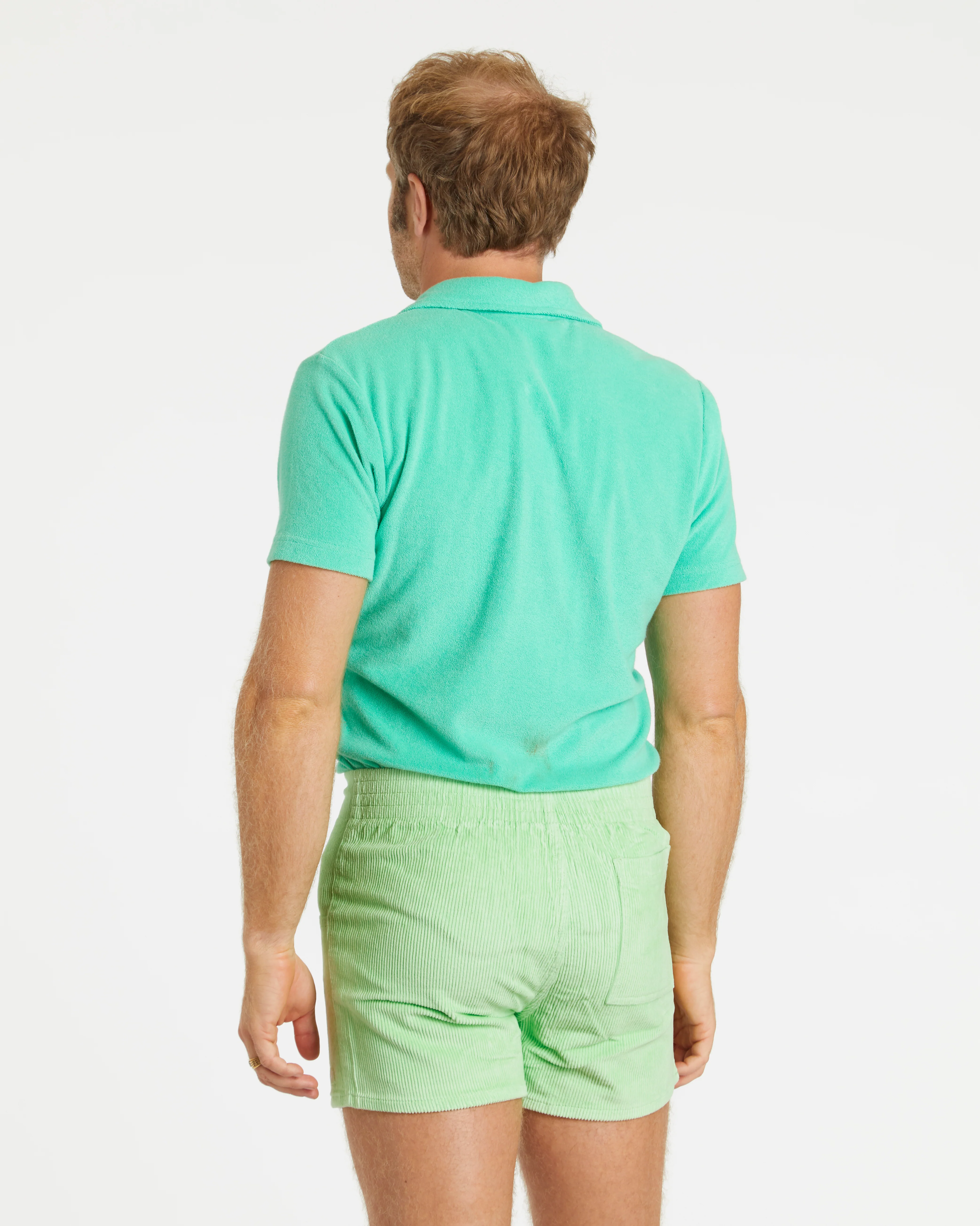 Men's Terry Polo (Mint) - Image 3