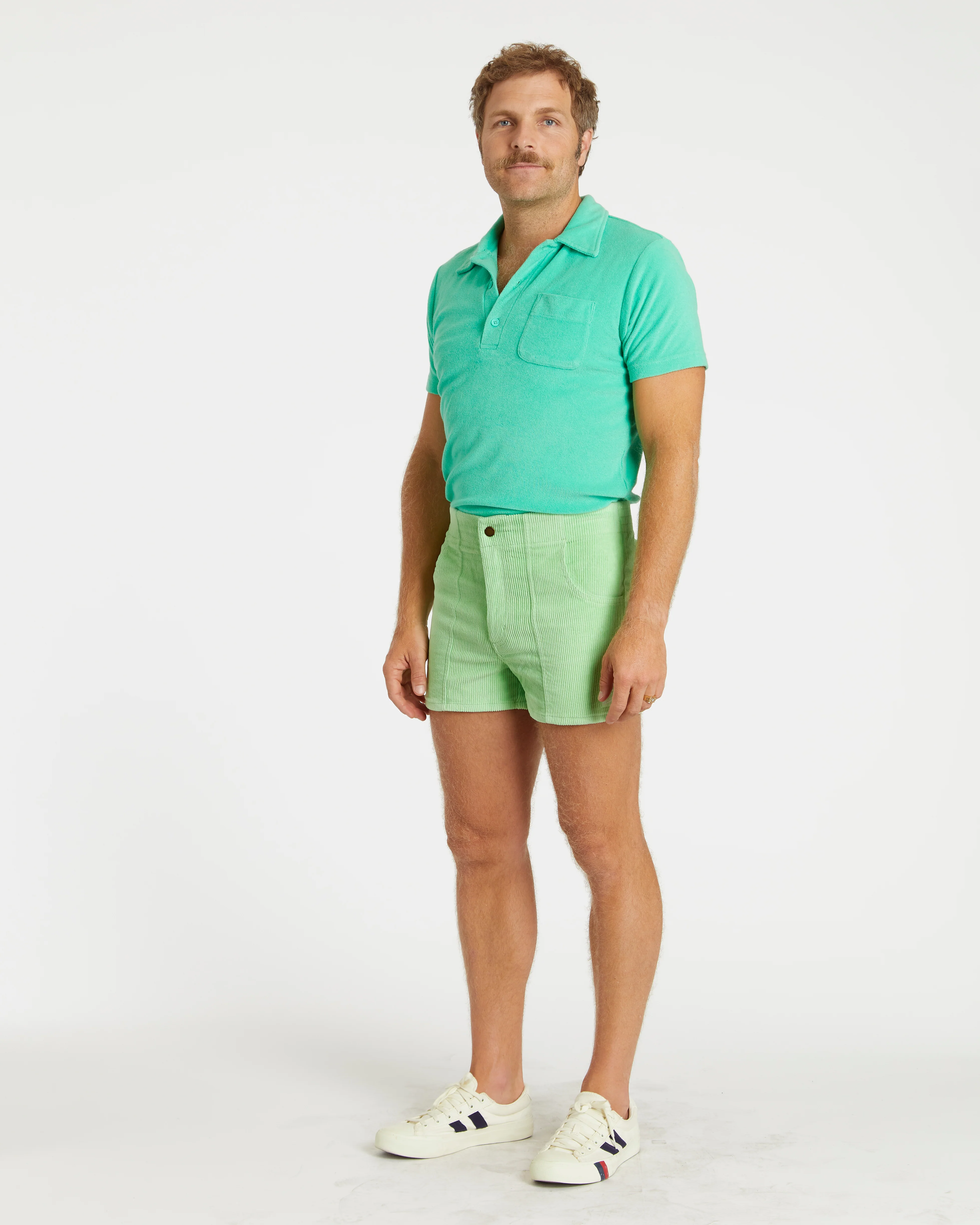 Men's Terry Polo (Mint) - Image 4